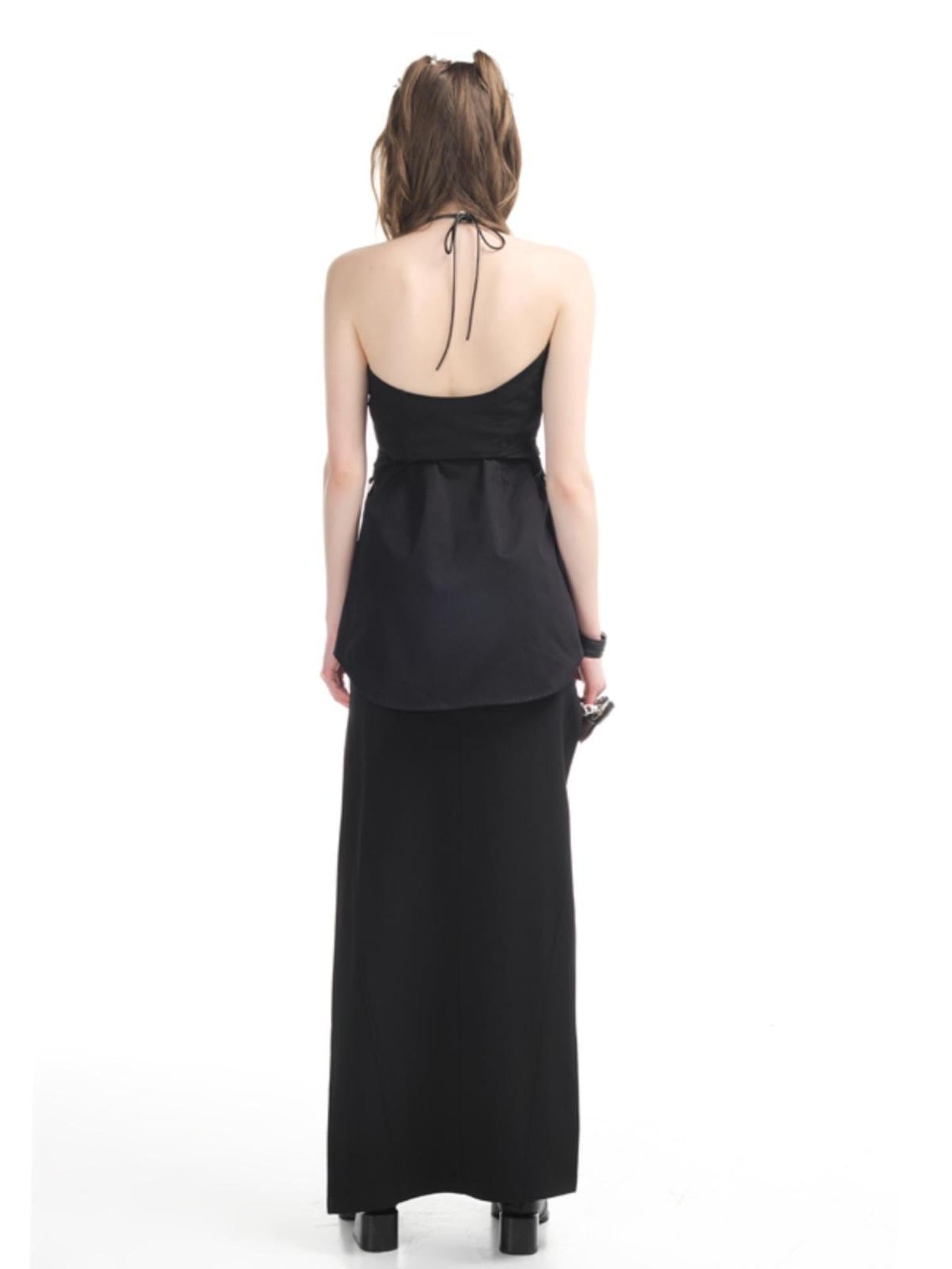 UpdateNN NORTH NODE Two Way Sleeveless Blazer Skirt Set With V-neck T-shirt Long Sleeve