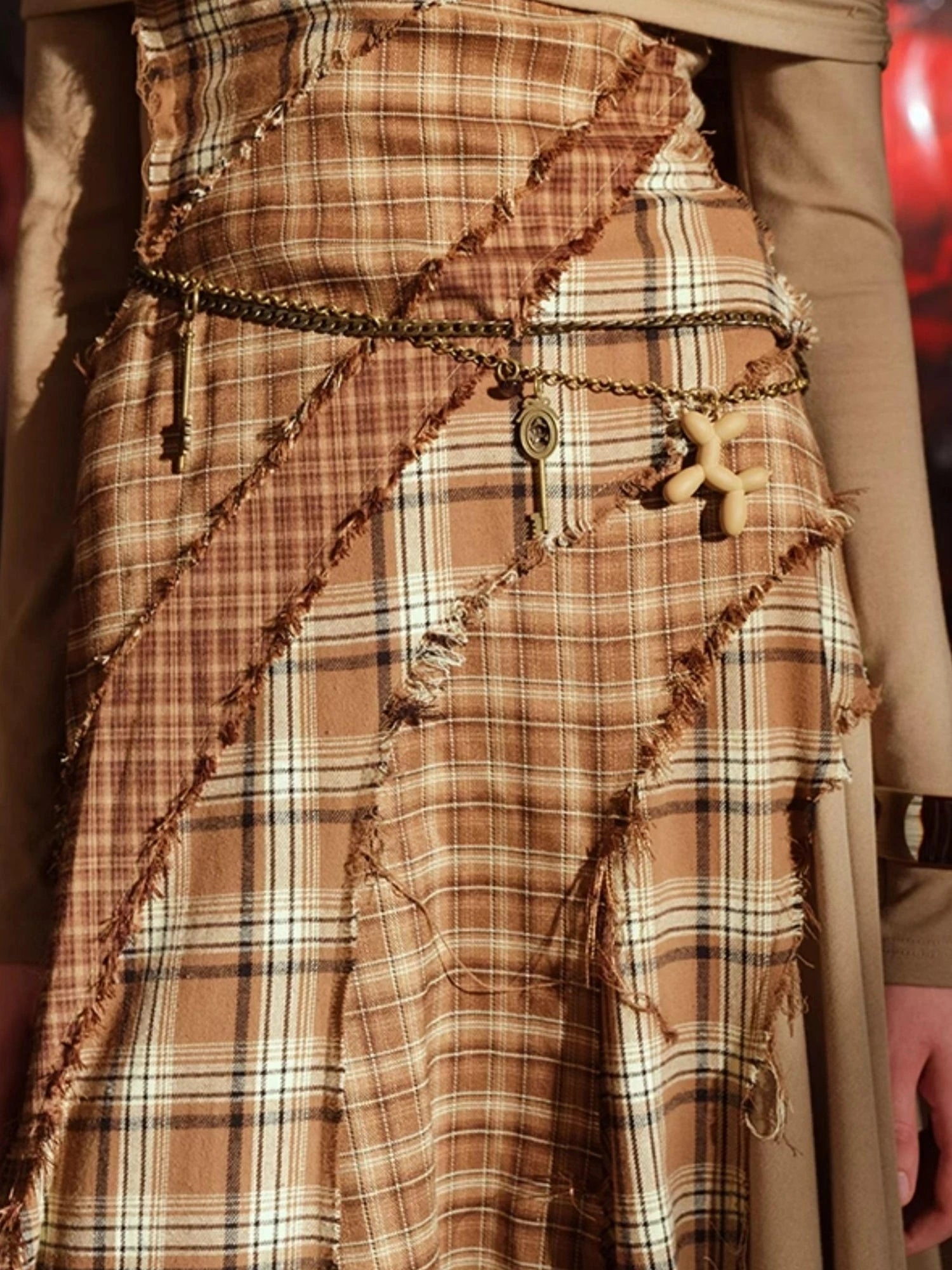 Vintage Multicolor Button Up Waist Chain