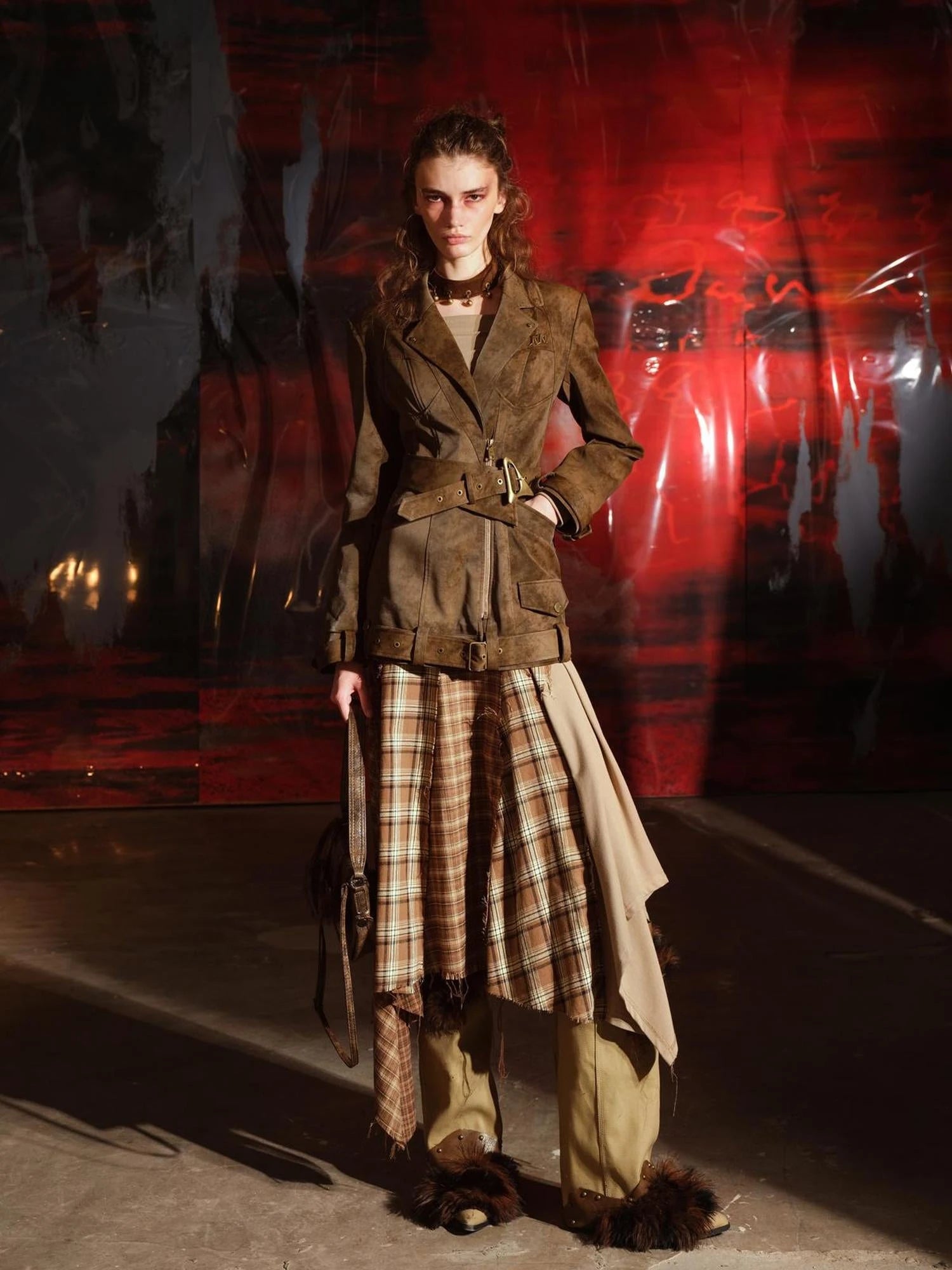 Vintage Patchwork Motorcycle Jacket