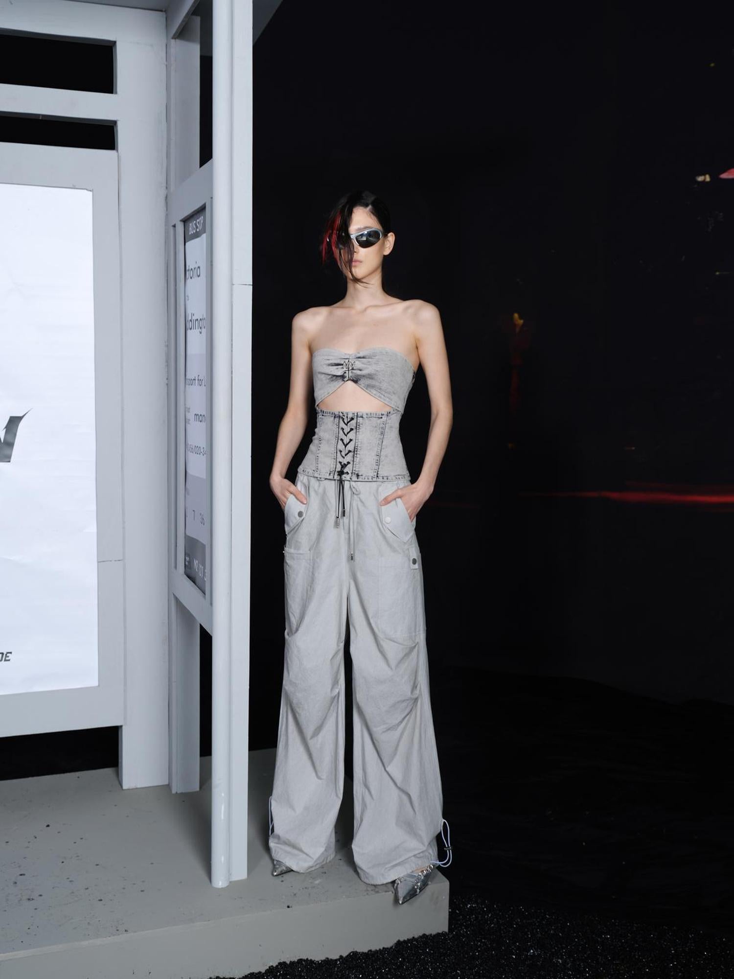 UpdateNN NORTH NODE Wide Leg Parachute Pants With Adjustable Cuffs