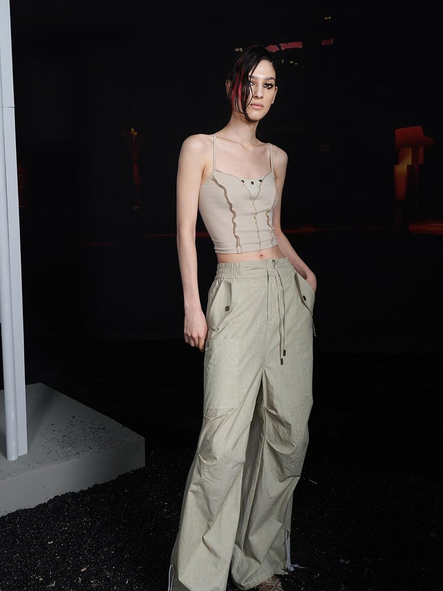 UpdateNN NORTH NODE Wide Leg Parachute Pants With Adjustable Cuffs