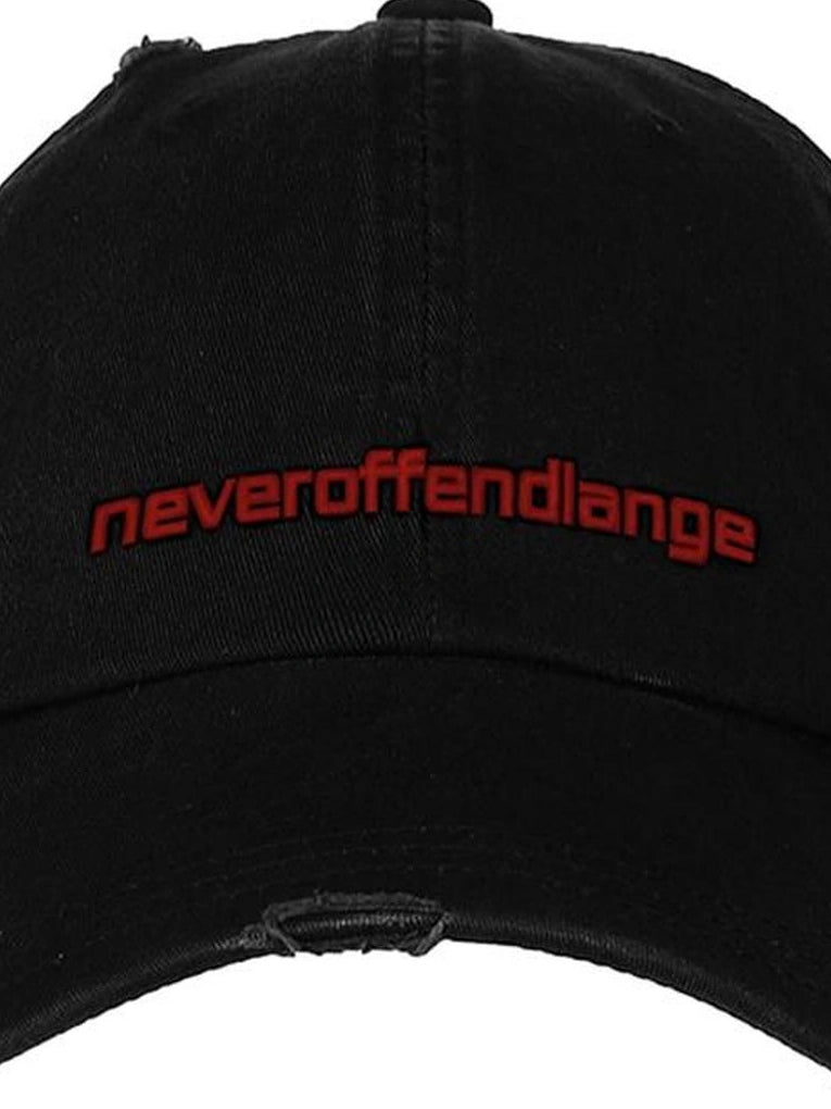 Red Embroidered Logo Baseball Cap
