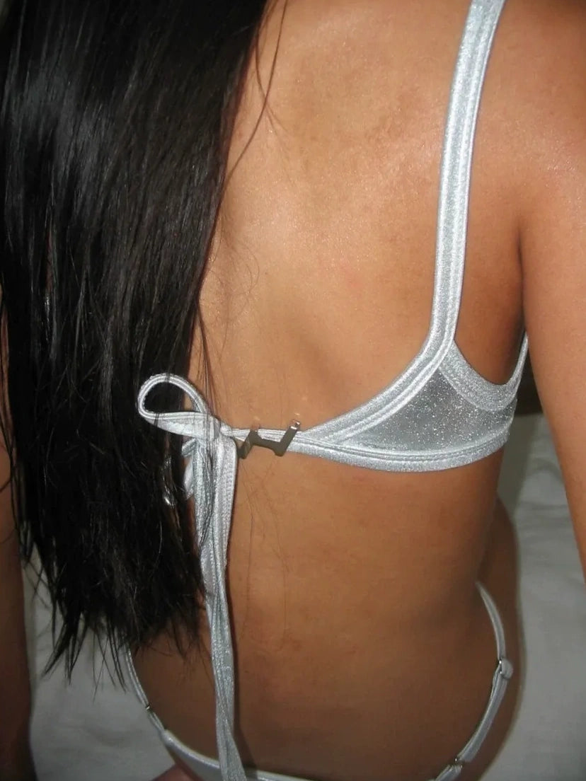 Reflective Glossy Strap Bikini