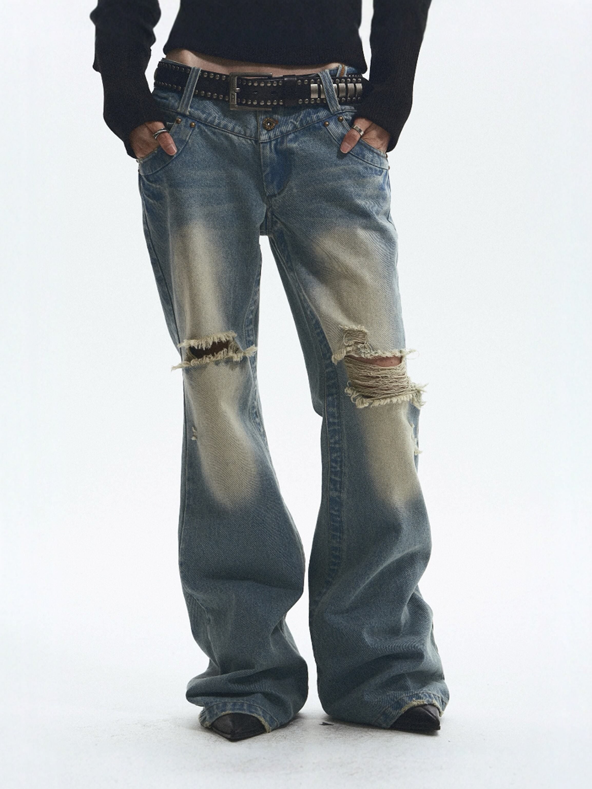 NONAME_SPACE_Vintage_Washed_Distressed_Low_Rise_Loose_Fit_Women&
