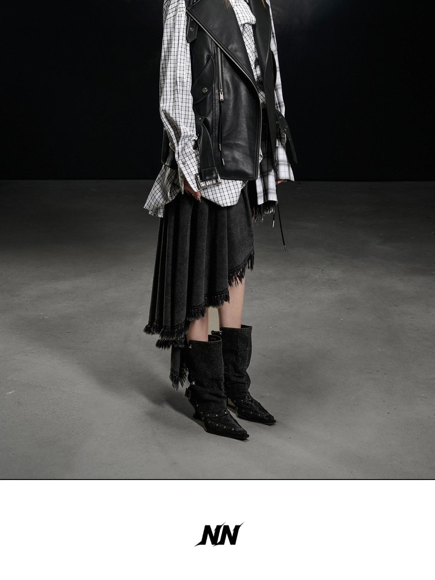 NORTH NODE Accordion Pleated Tailored Women&