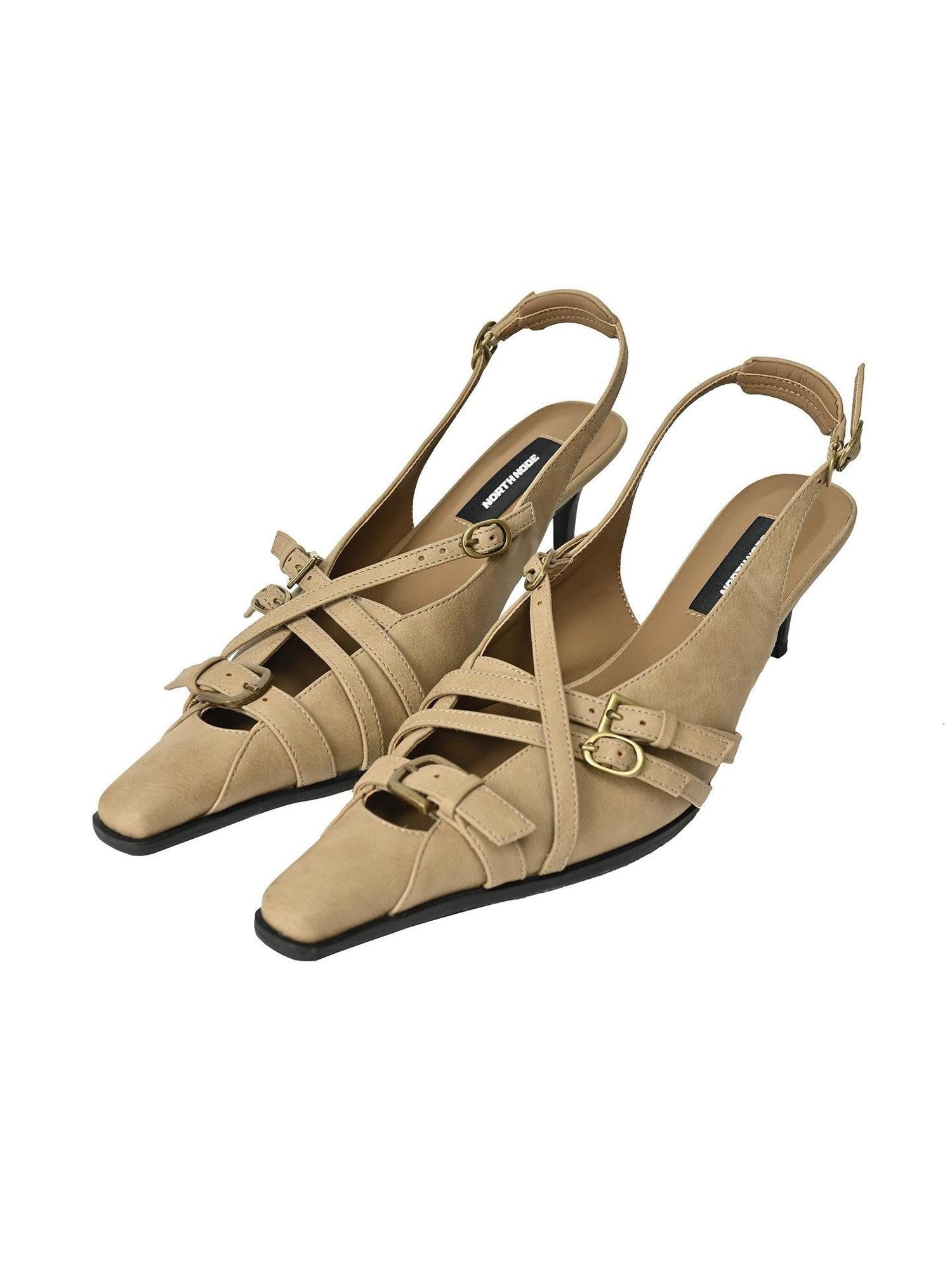NORTH NODE Almond Roman Wrap Pointed Toe Women&