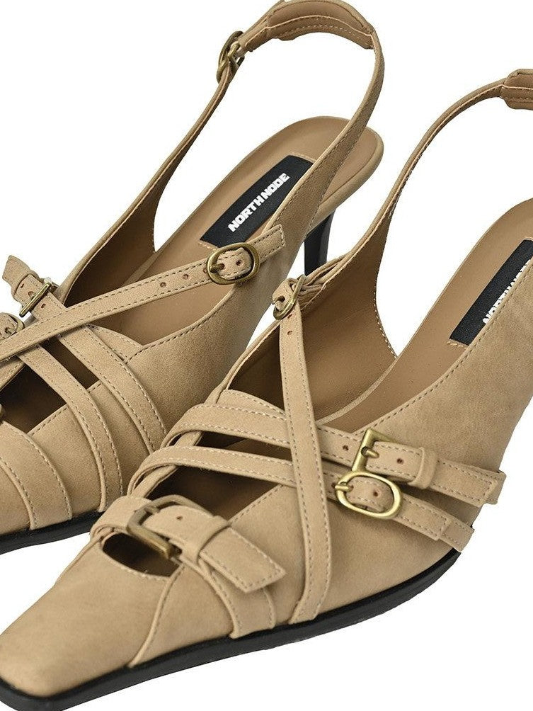 NORTH NODE Almond Roman Wrap Pointed Toe Women&