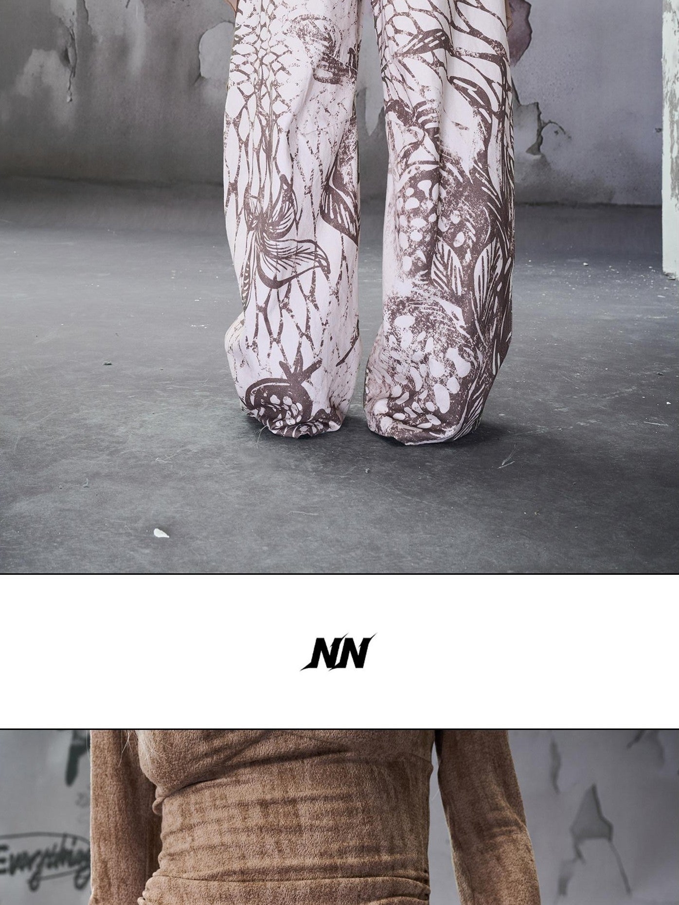 NORTH NODE Apricot Floral Print Patchwork Women&
