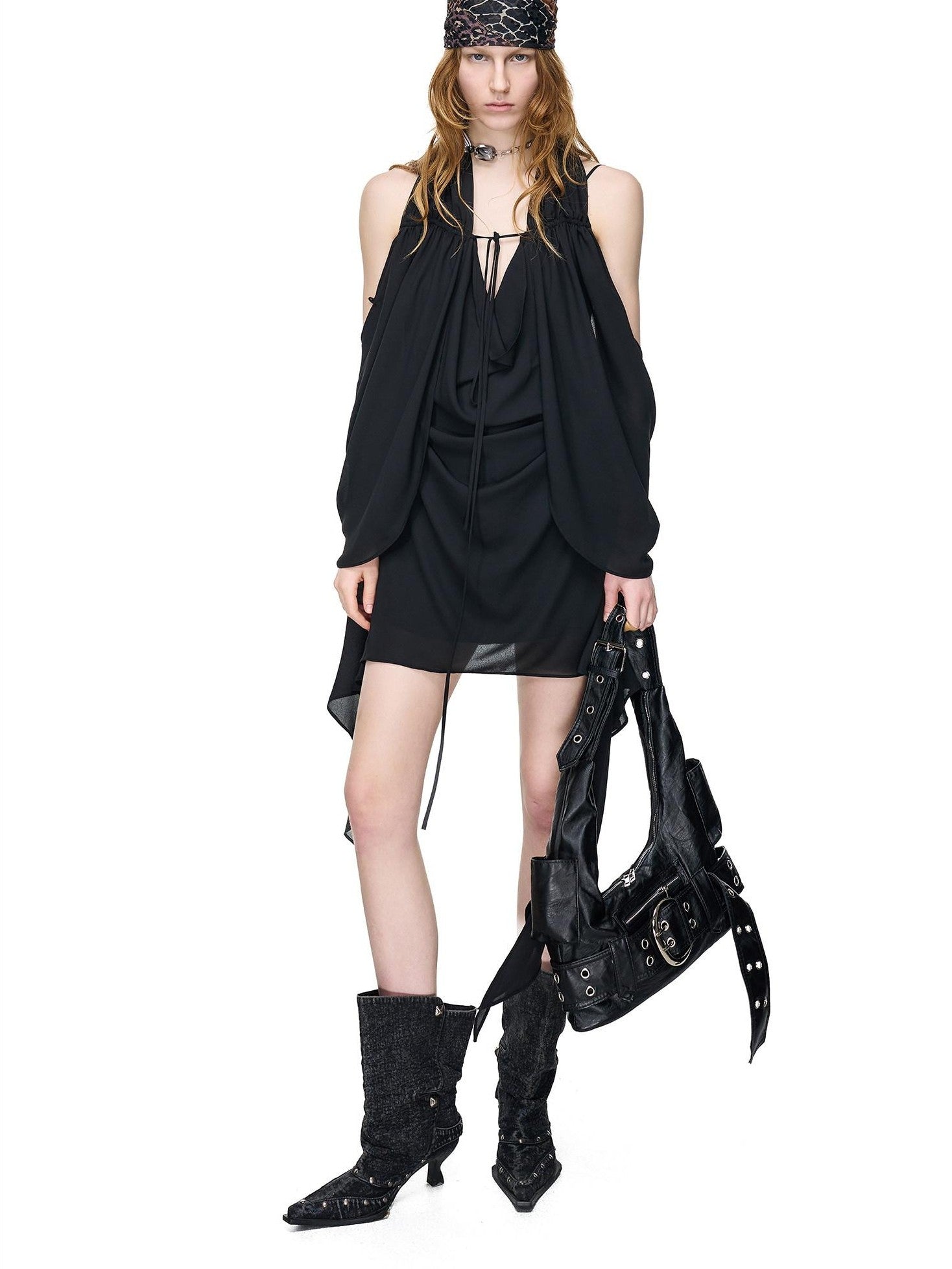 NORTH NODE Asymmetrical Off Shoulder Ruffle Women&
