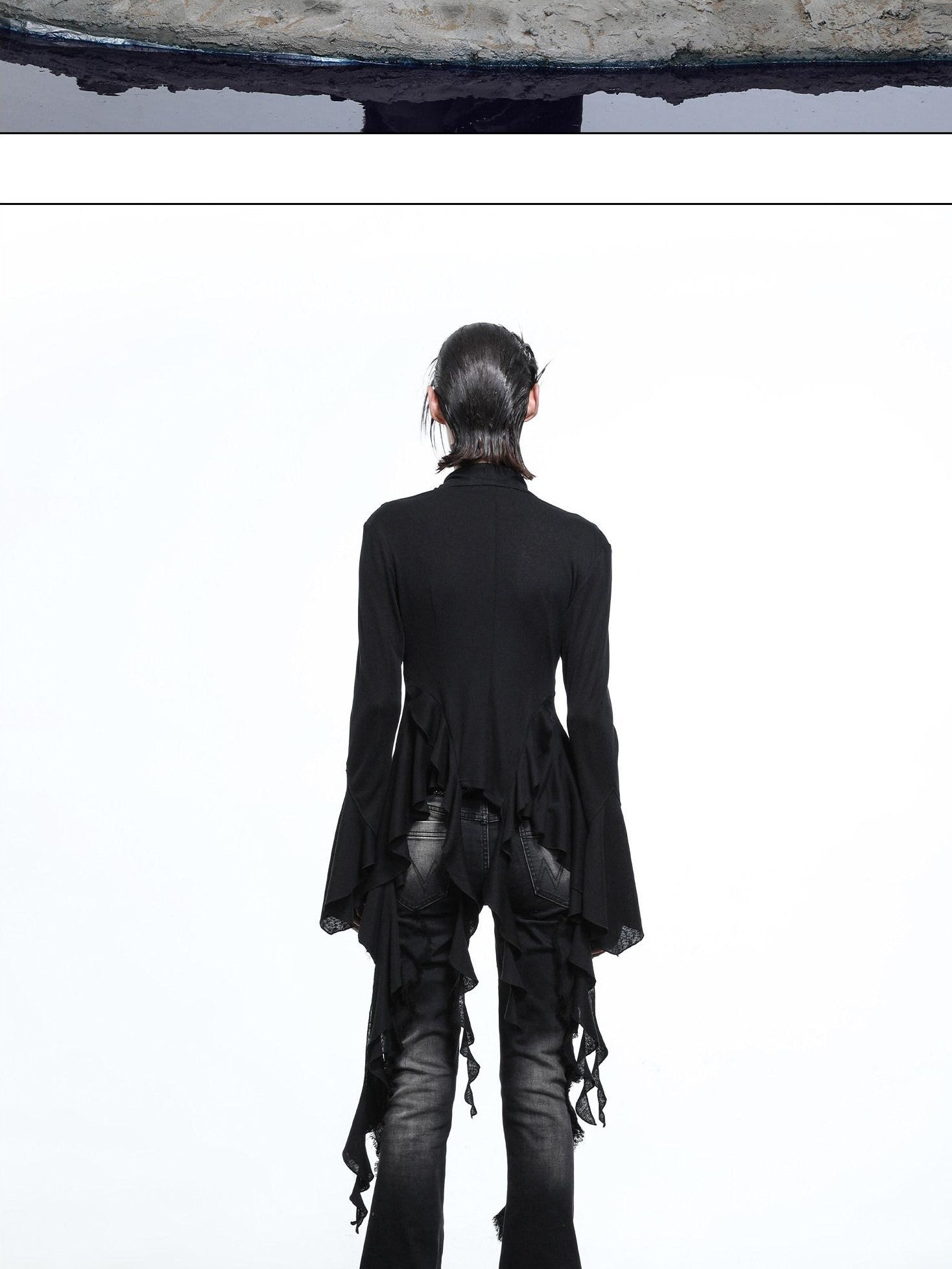 NORTH NODE Asymmetrical Ruffle Multiway Wear Women&