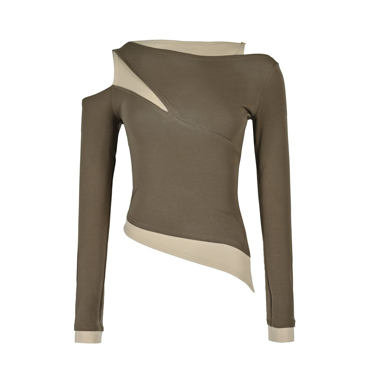 NORTH_NODE_Color_Block_Fake_Two_Piece_Hollow_Out_Women&
