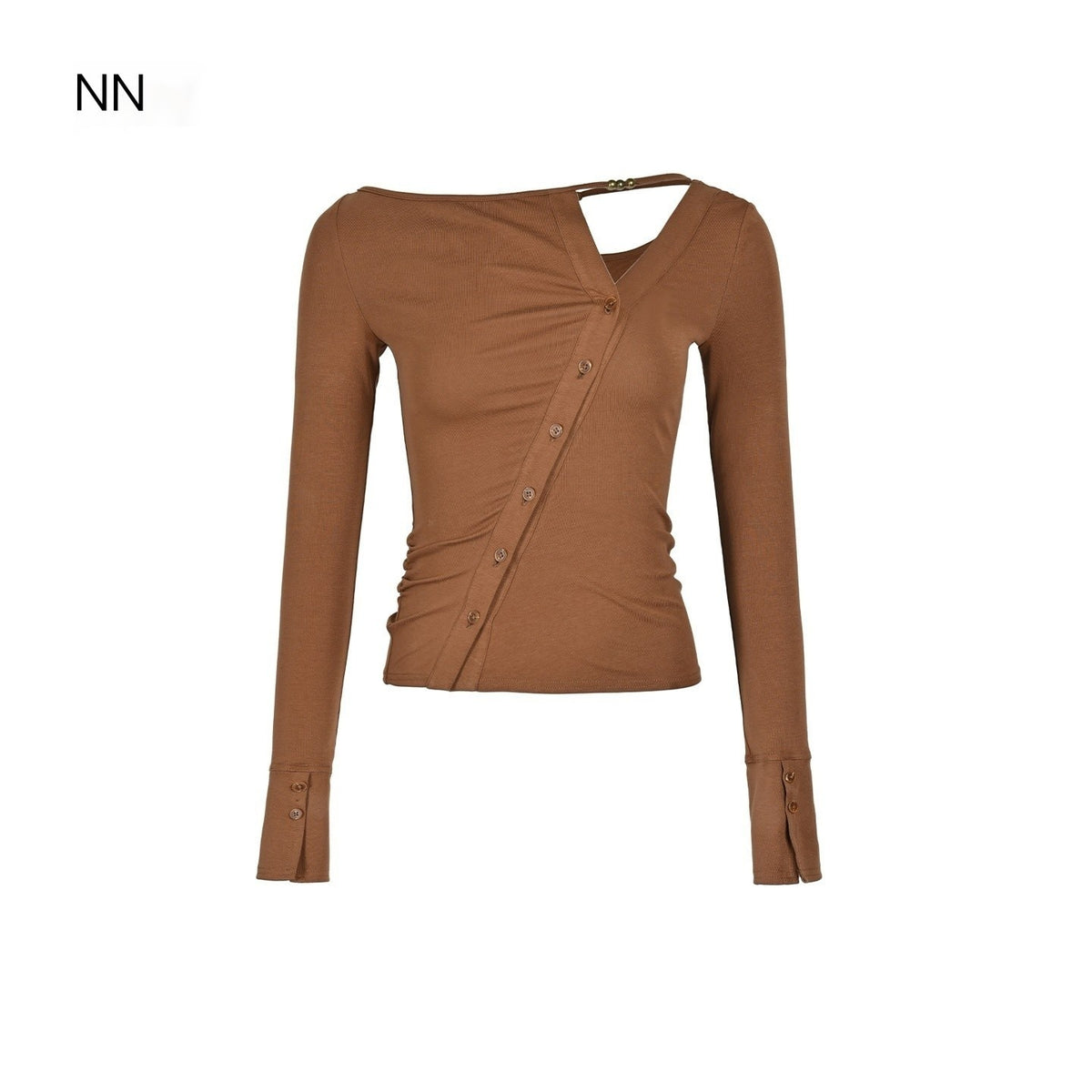 NORTH_NODE_Cropped_Asymmetric_Placket_Button_Women&
