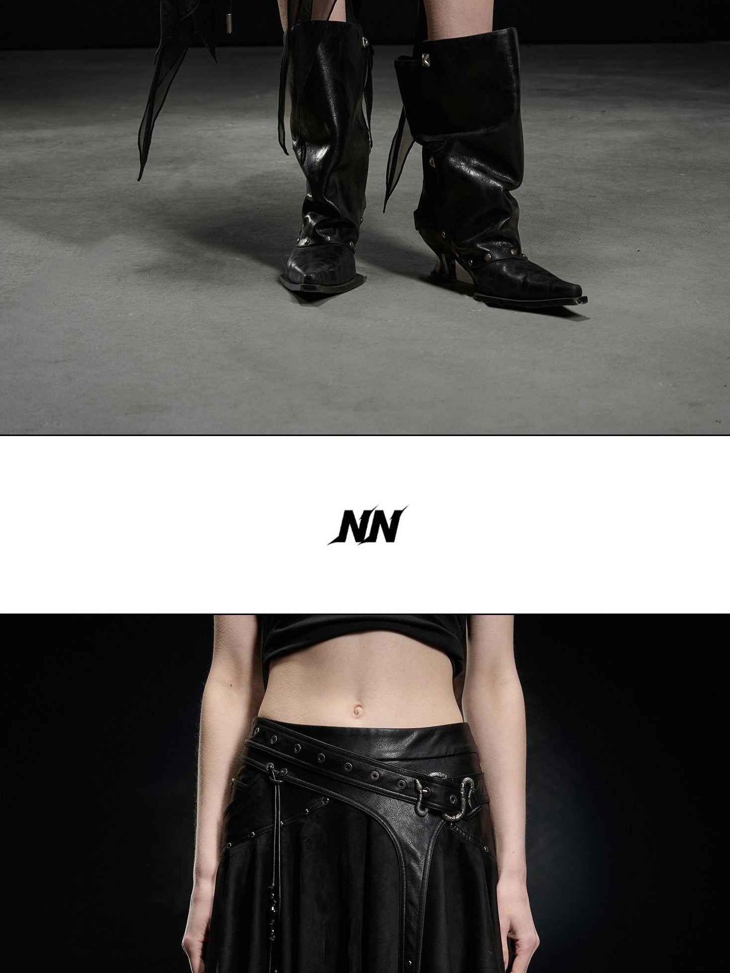 NORTH NODE Desert Nomad Asymmetrical Faux Suede Patchwork Women&