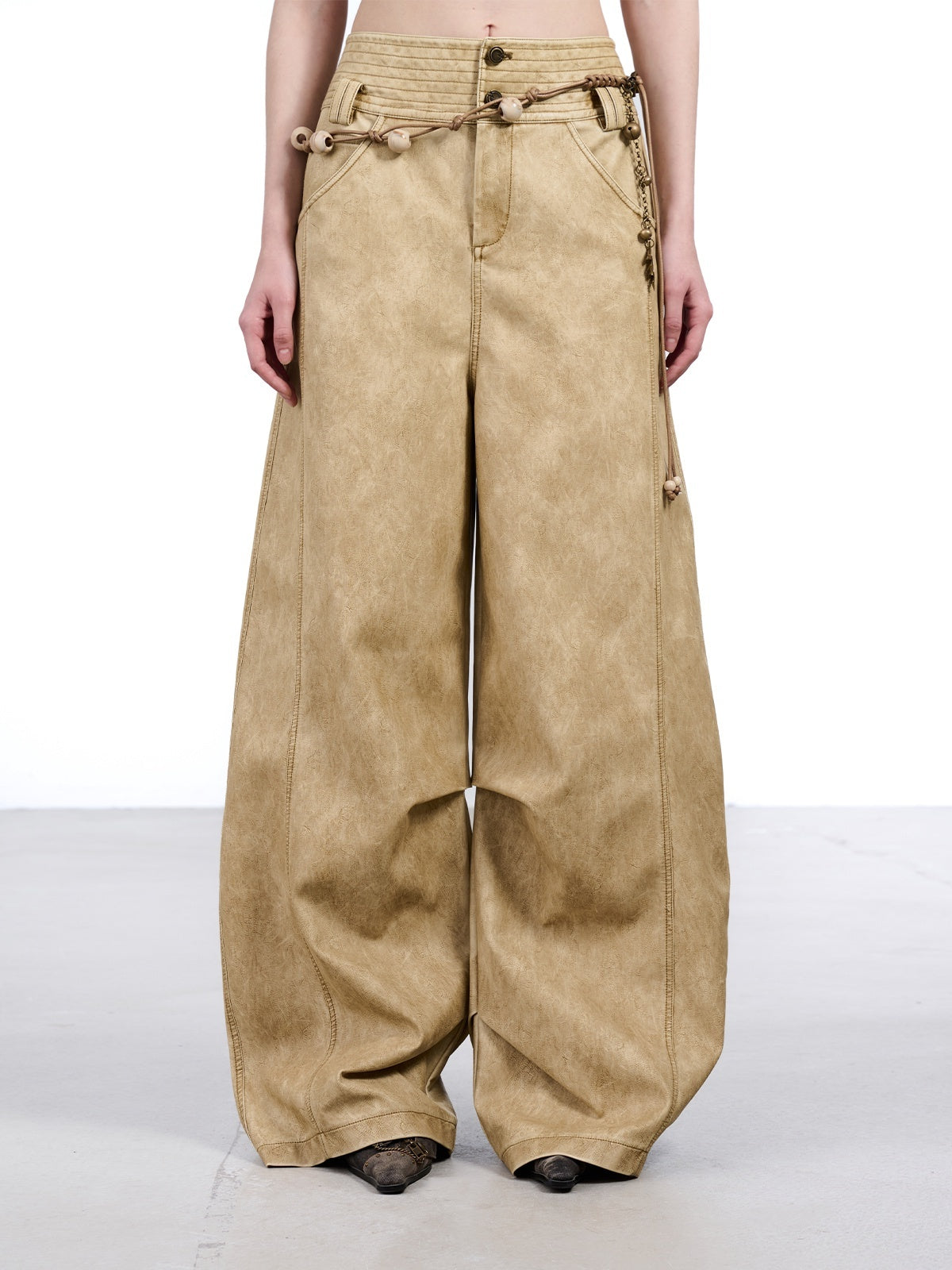 NORTH_NODE_Devil_City_Sand_Washed_Pleated_Pocket_Wide_Waist_Women&