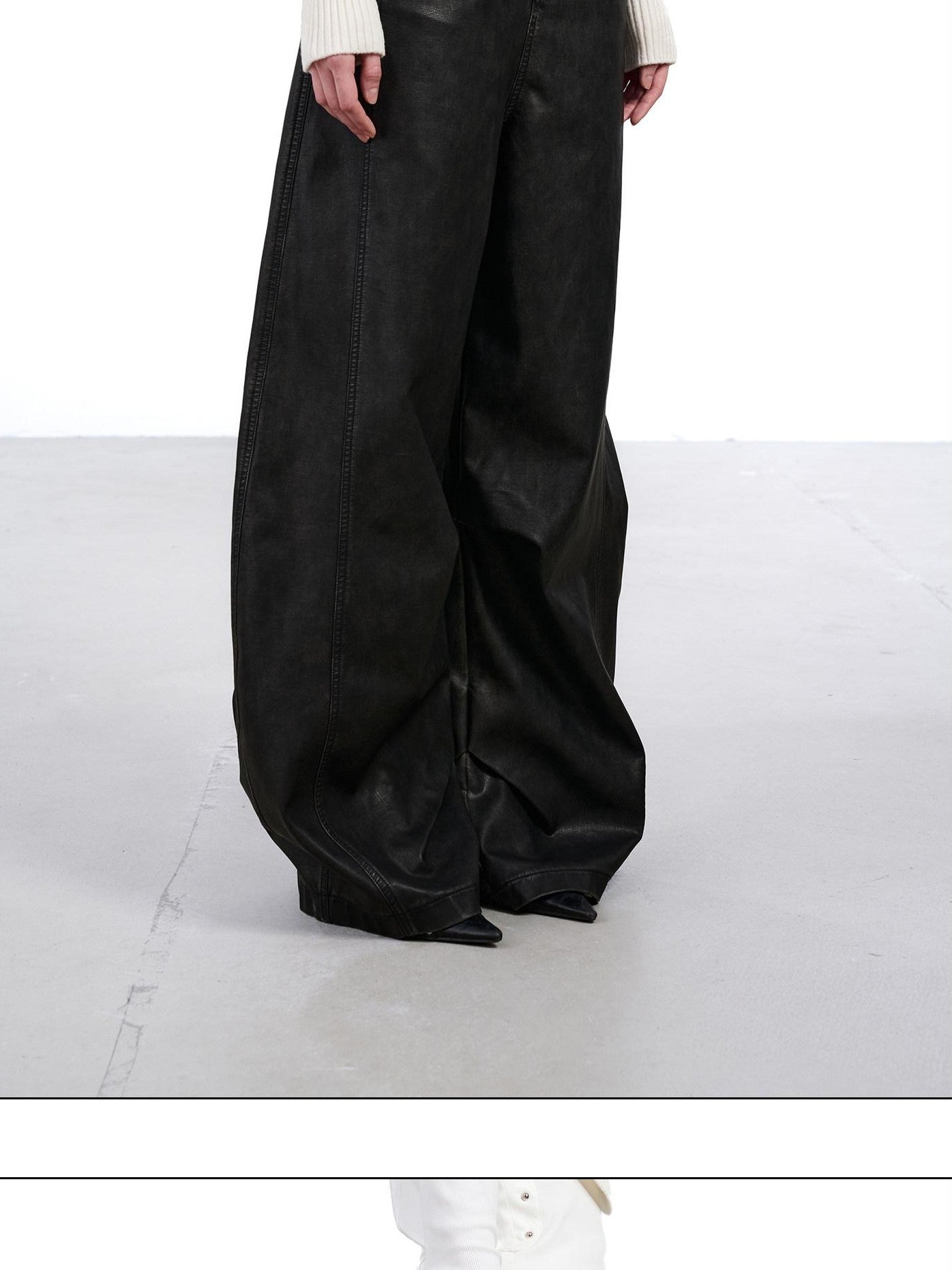 NORTH NODE Devil City Sand Washed Pleated Pocket Wide Waist Women&