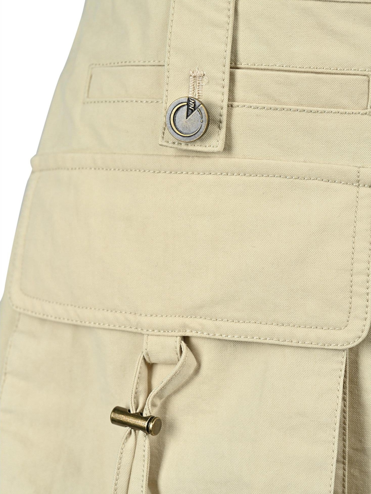 NORTH NODE Earth Tone Utility Pocket Zipper Women&