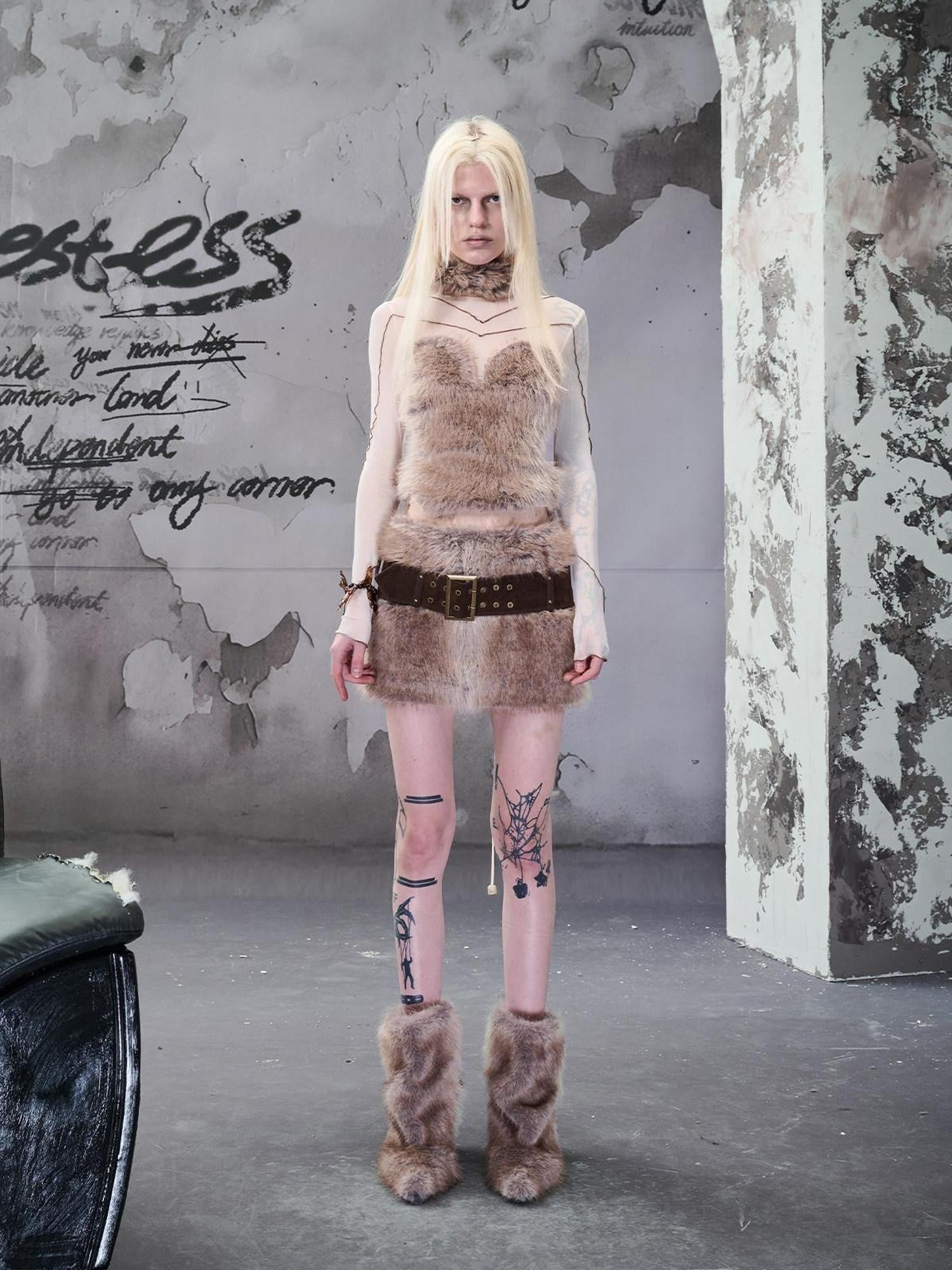 NORTH NODE Fuzzy Mesh Splice Women&