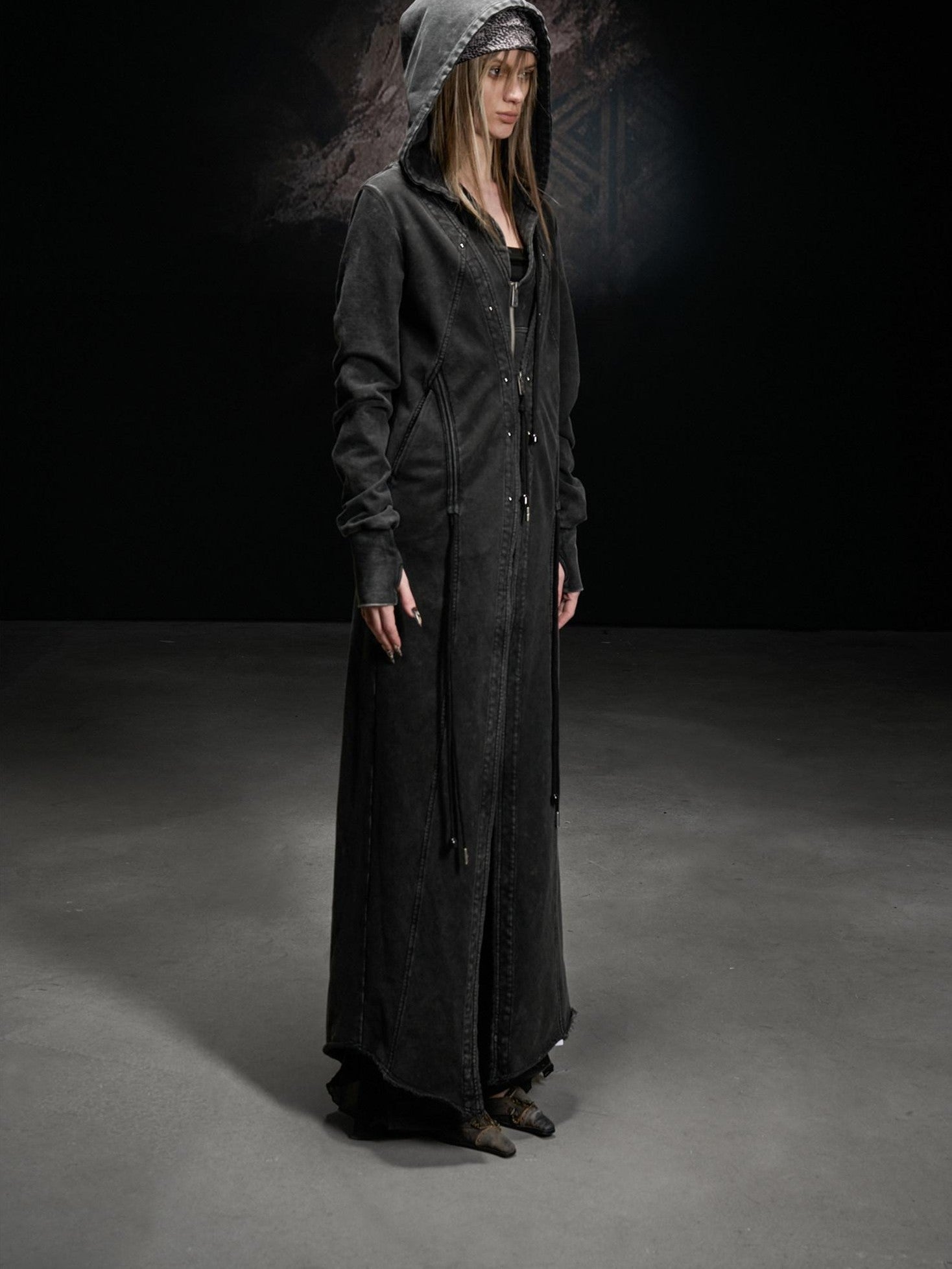 NORTH NODE Longline Washed Distressed Oversized Women&