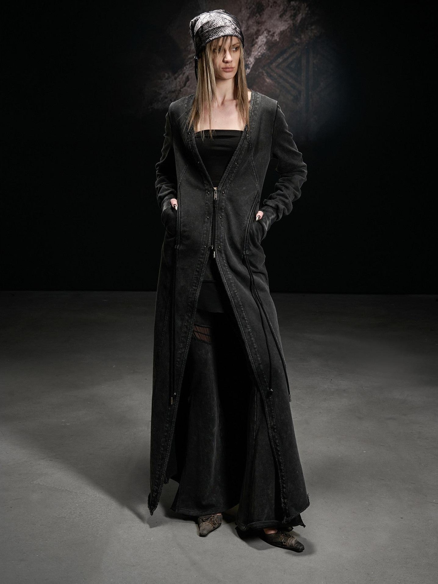 NORTH NODE Longline Washed Distressed Oversized Women&