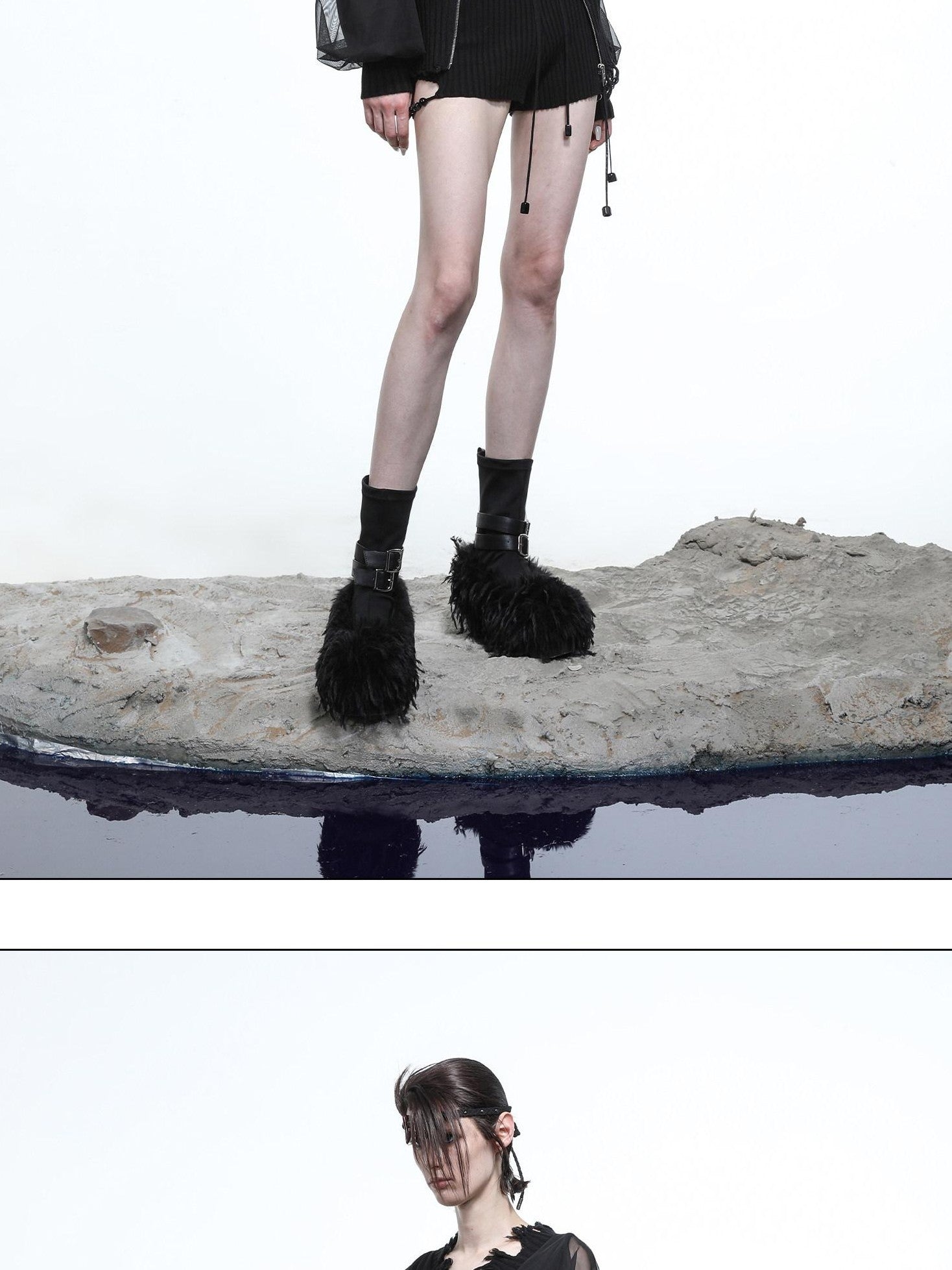 NORTH NODE Mesh Panel Cropped Women&