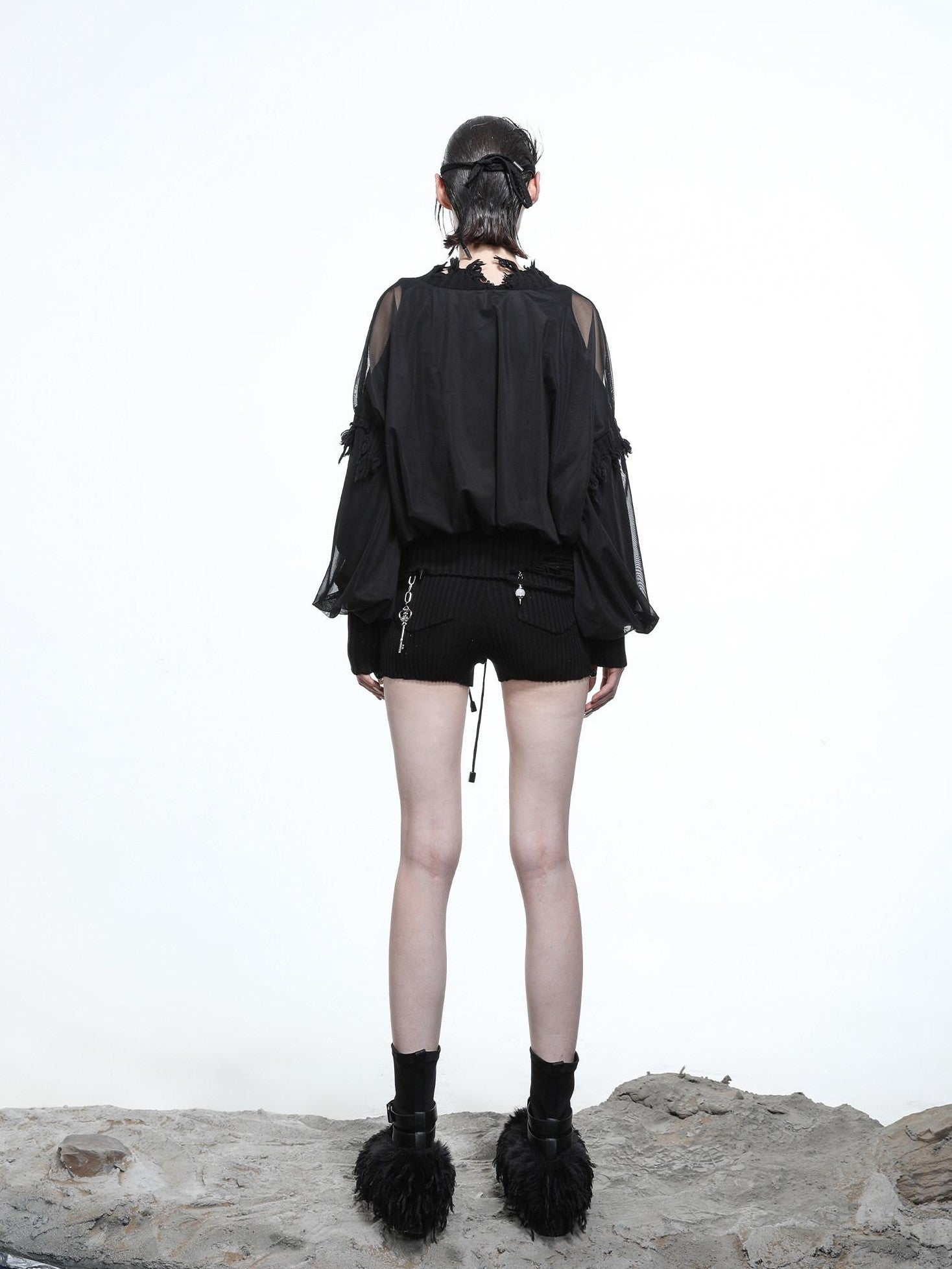NORTH NODE Mesh Panel Cropped Women&