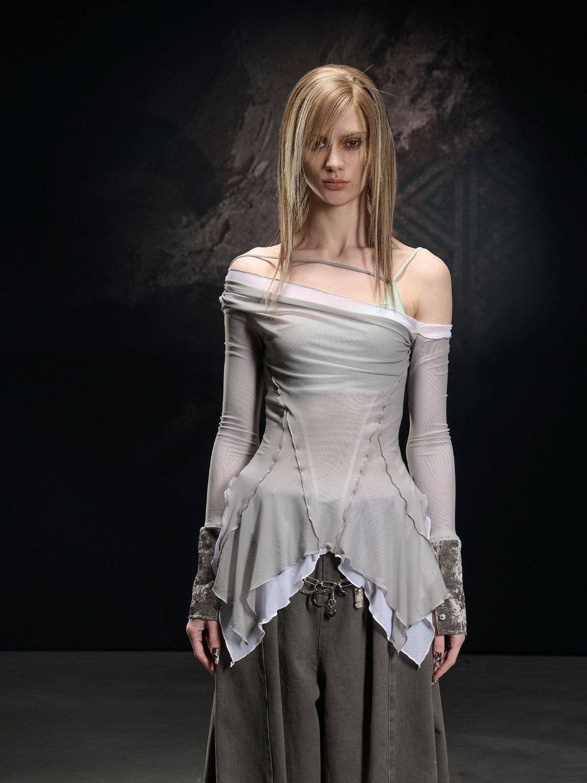 NORTH_NODE_Mesh_Splice_Asymmetric_Off_Shoulder_Women&