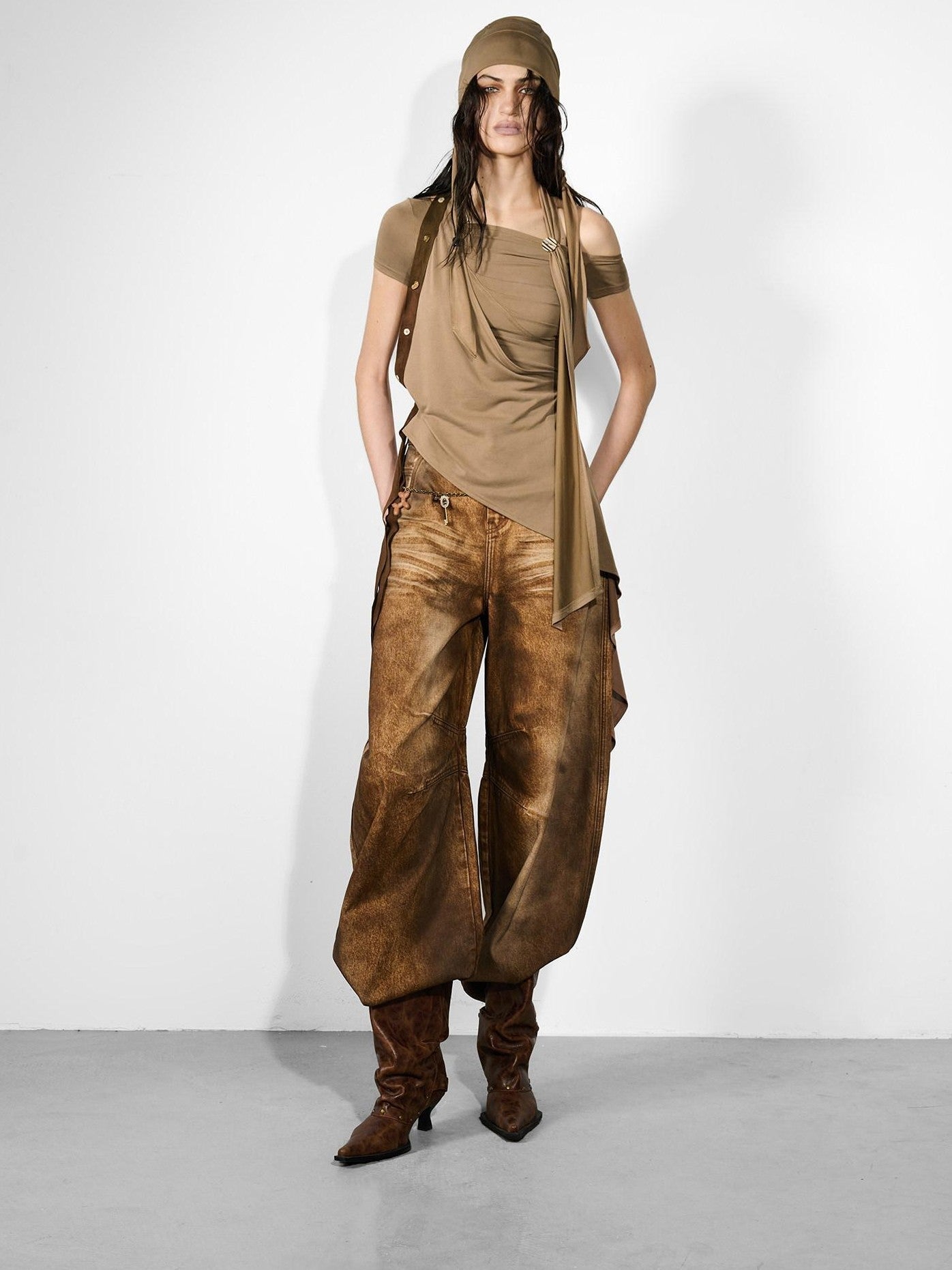 NORTH NODE Migration Badge Asymmetric Ruched Women&