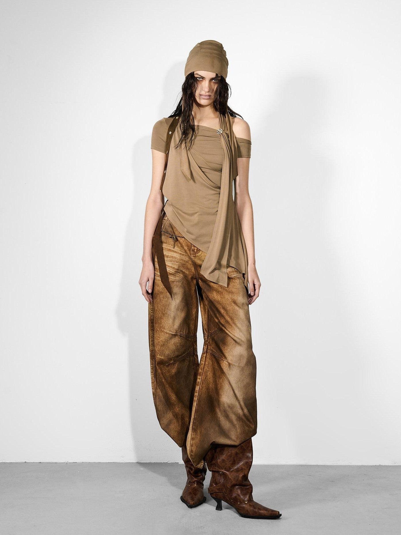 NORTH NODE Migration Badge Asymmetric Ruched Women&