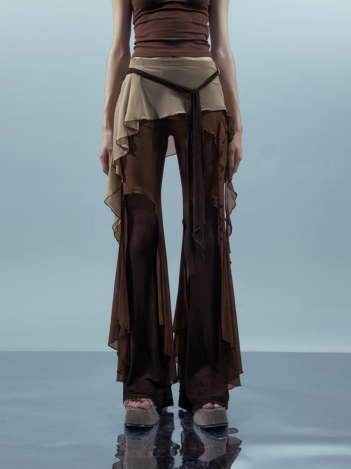 NORTH_NODE_Multi_Fabric_Patchwork_Asymmetric_Ruffle_Lace_Women&