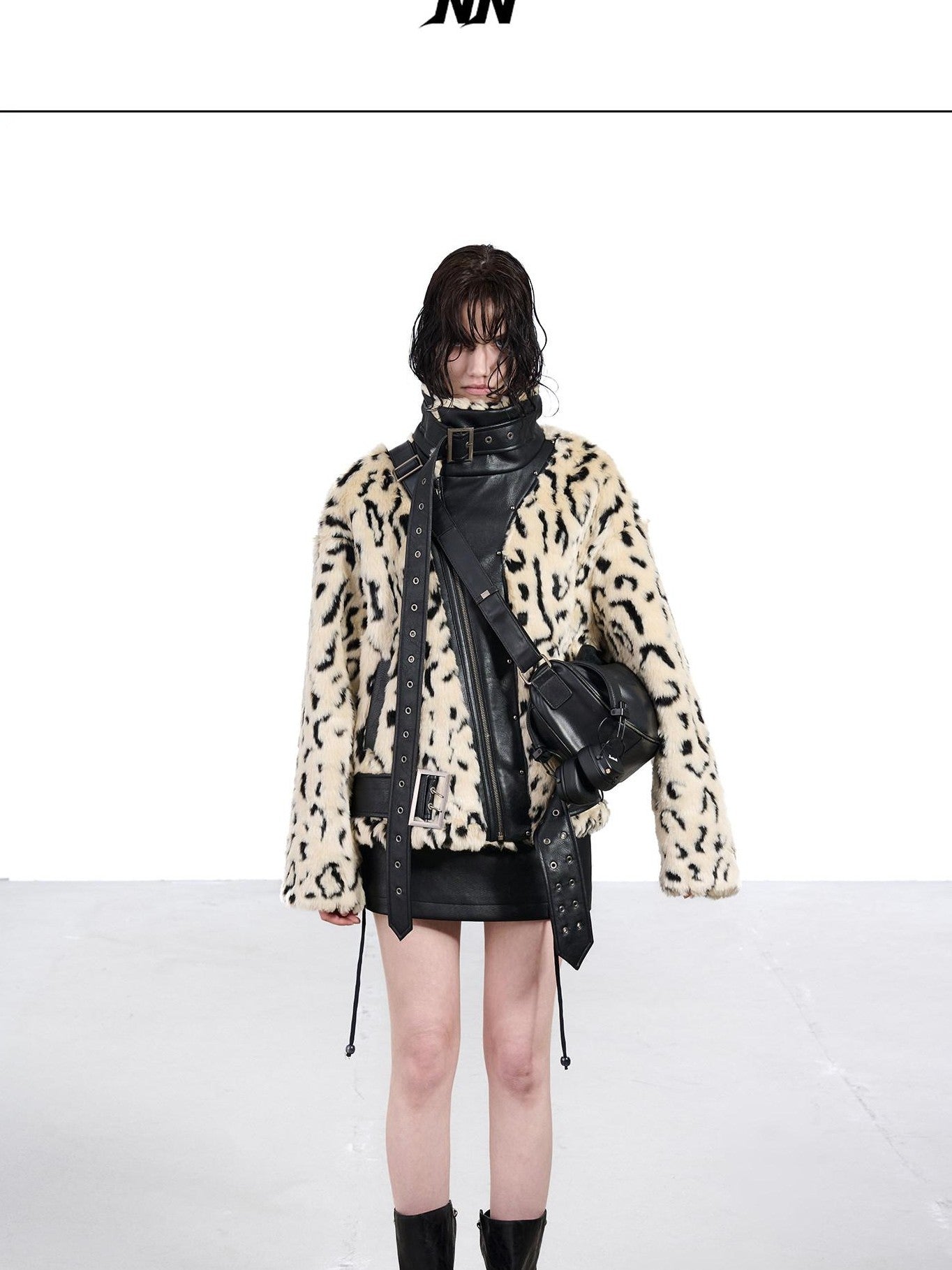 NORTH NODE Patchwork Leopard Print Women&