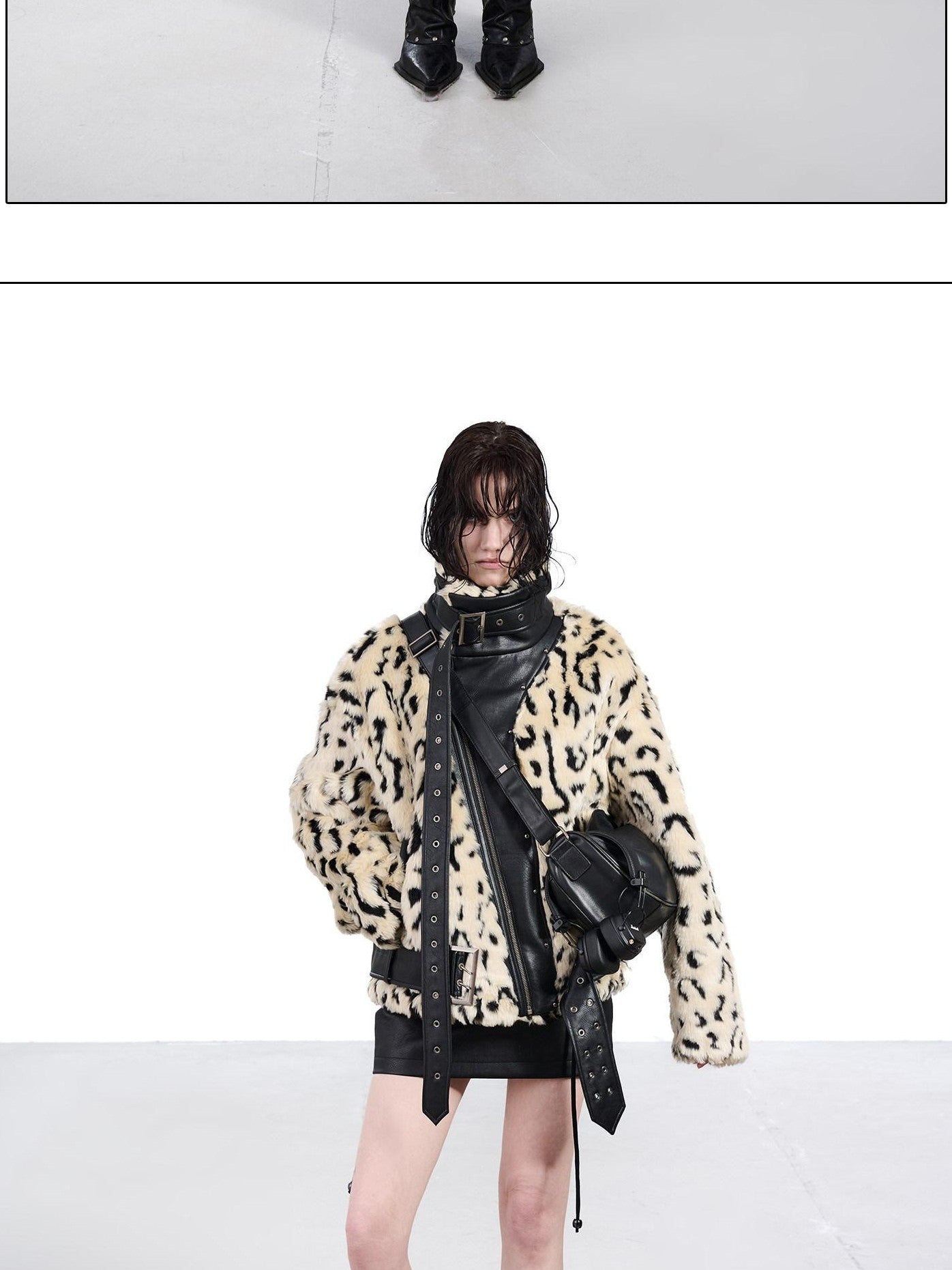 NORTH NODE Patchwork Leopard Print Women&