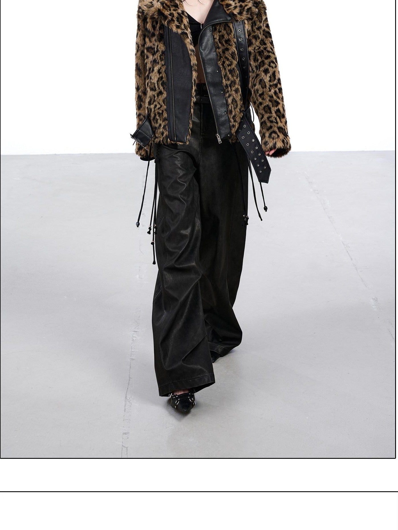 NORTH NODE Patchwork Leopard Print Women&