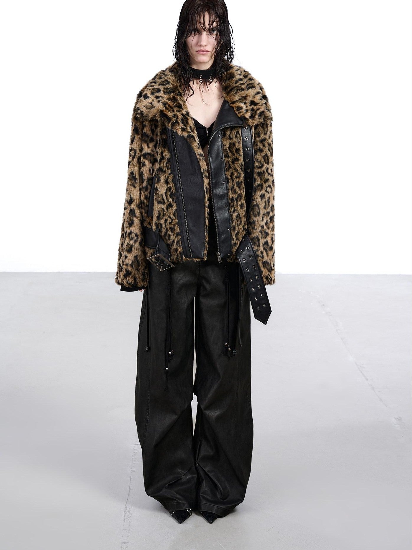 NORTH NODE Patchwork Leopard Print Women&