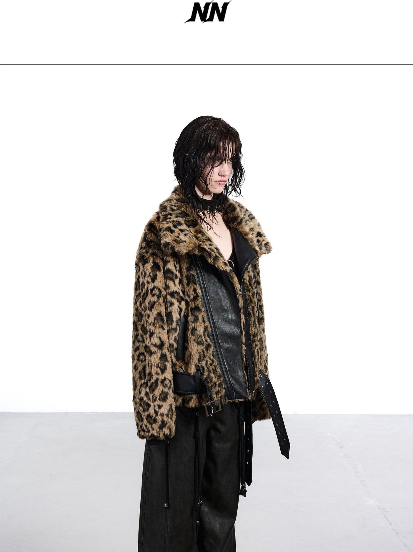 NORTH NODE Patchwork Leopard Print Women&