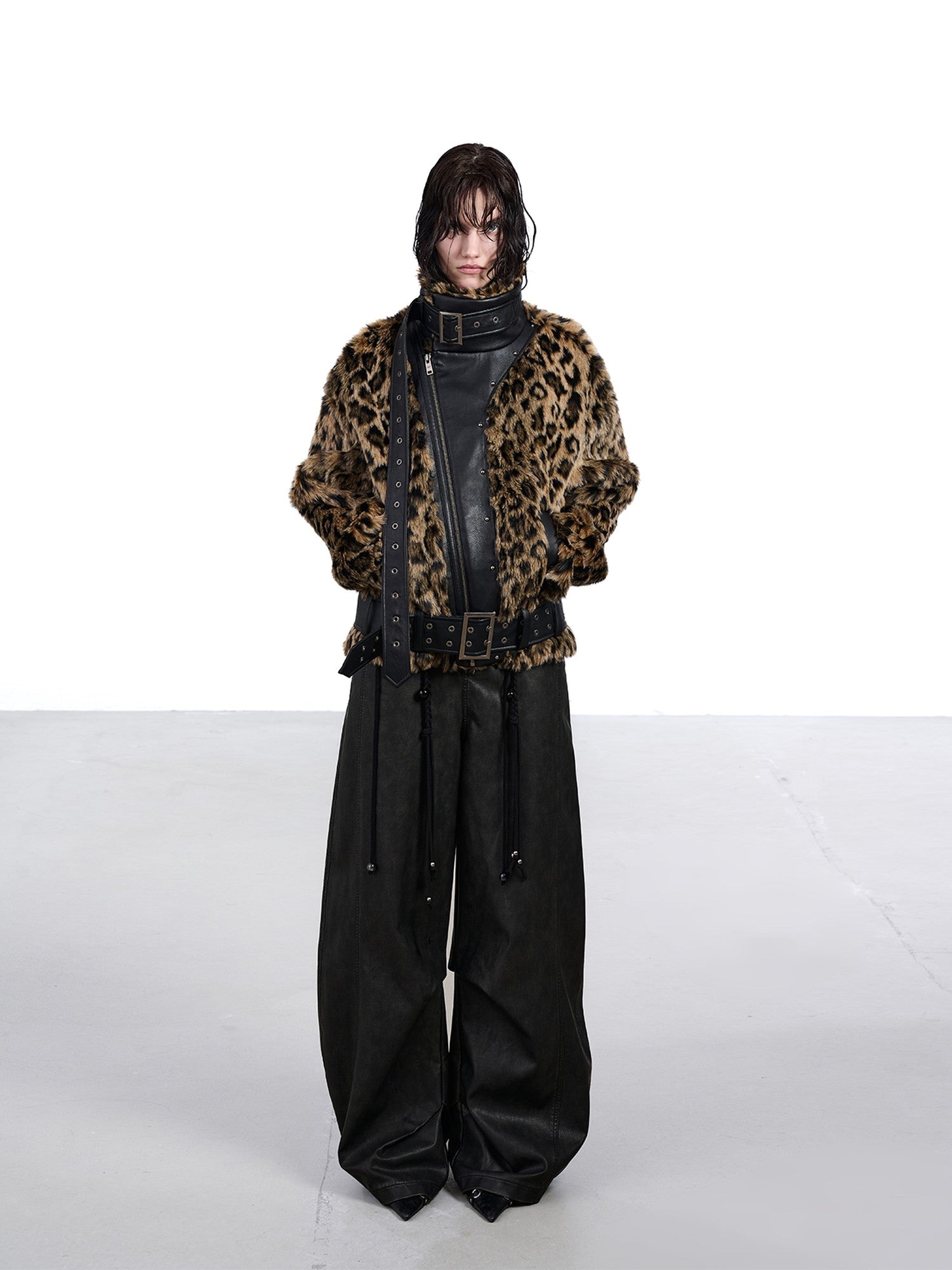 NORTH NODE Patchwork Leopard Print Women&