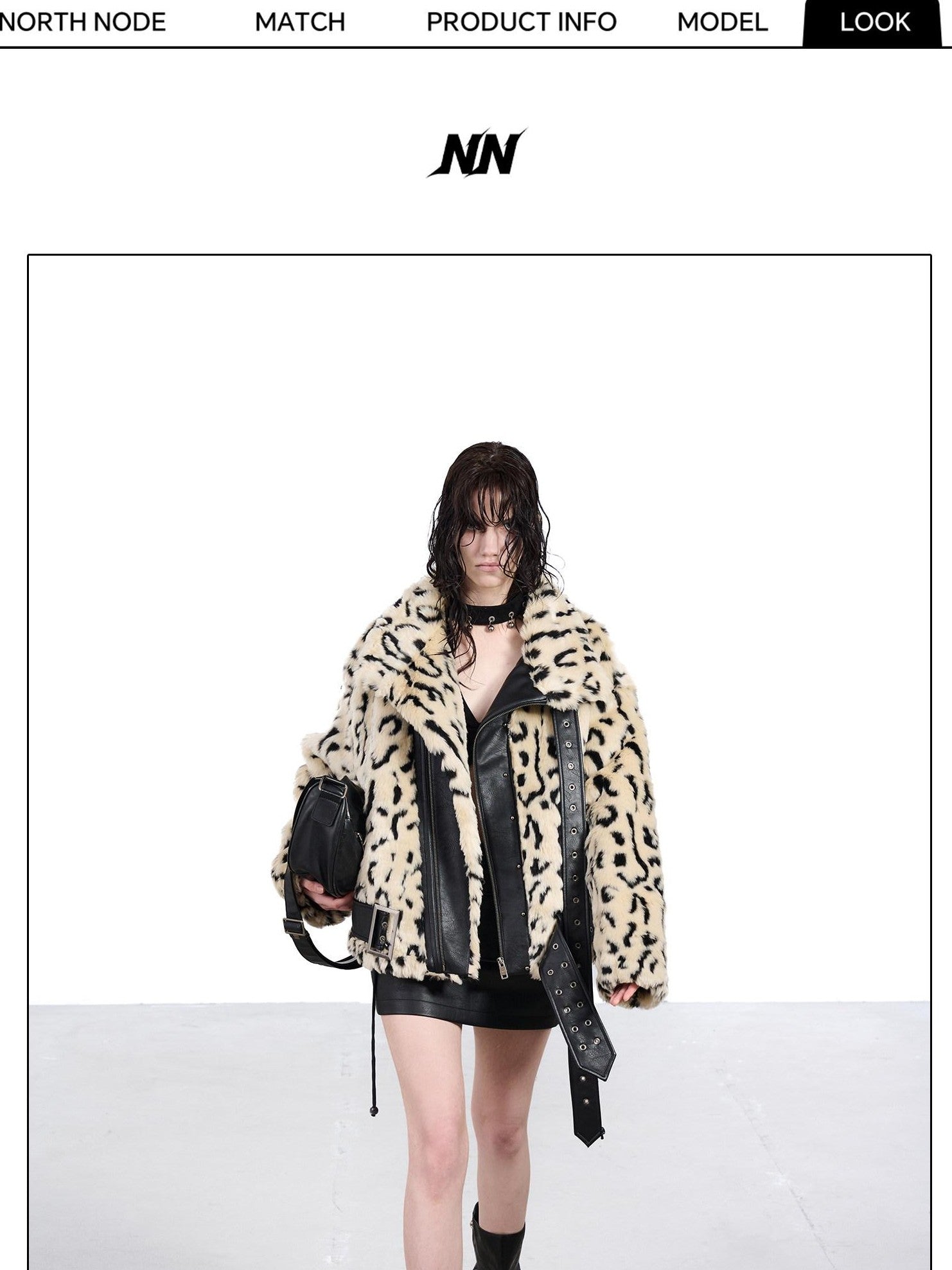 NORTH NODE Patchwork Leopard Print Women&
