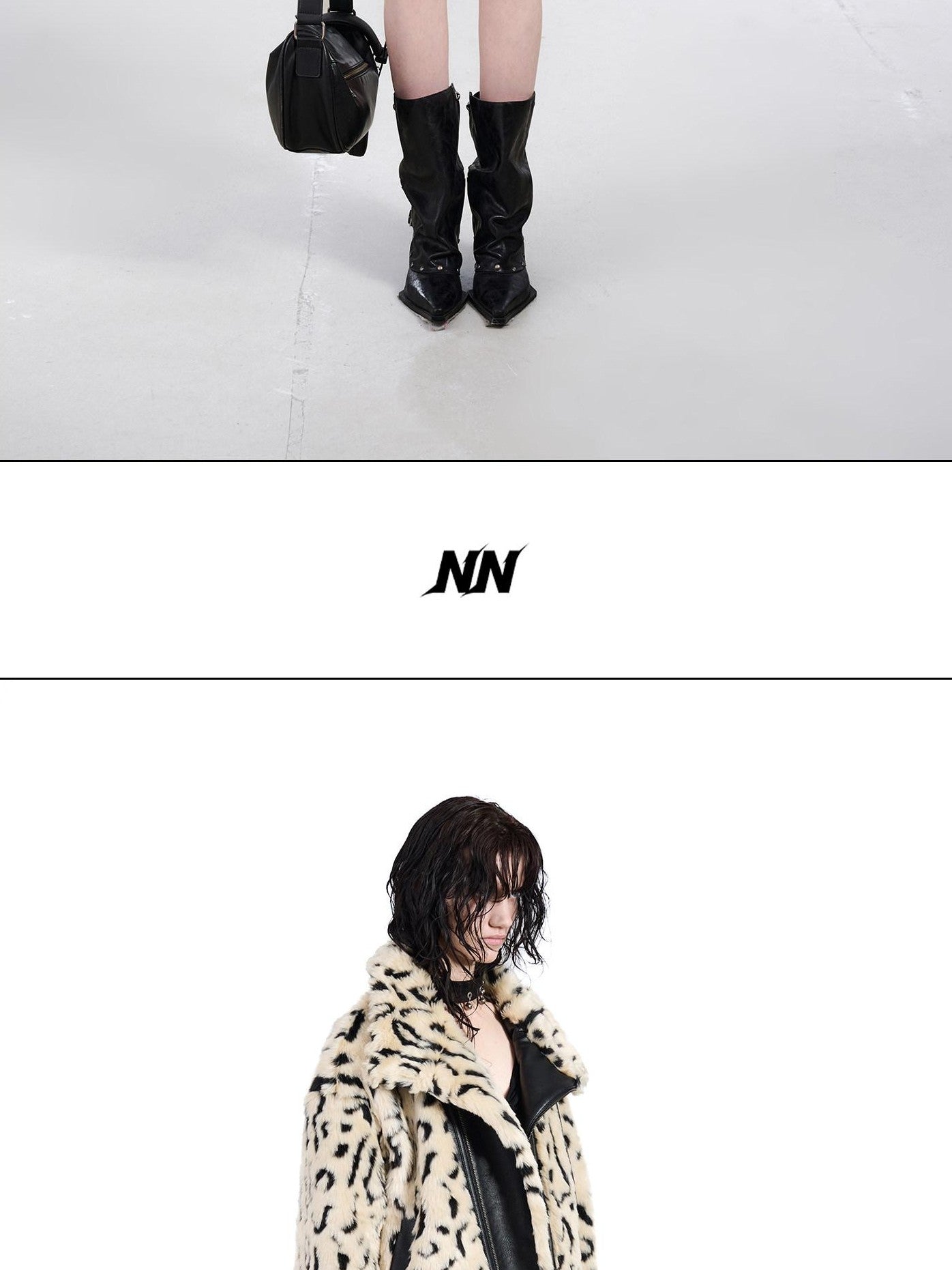 NORTH NODE Patchwork Leopard Print Women&