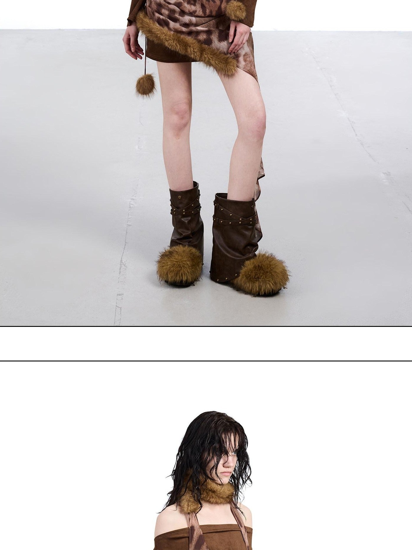 NORTH NODE Patchwork One Shoulder Women&