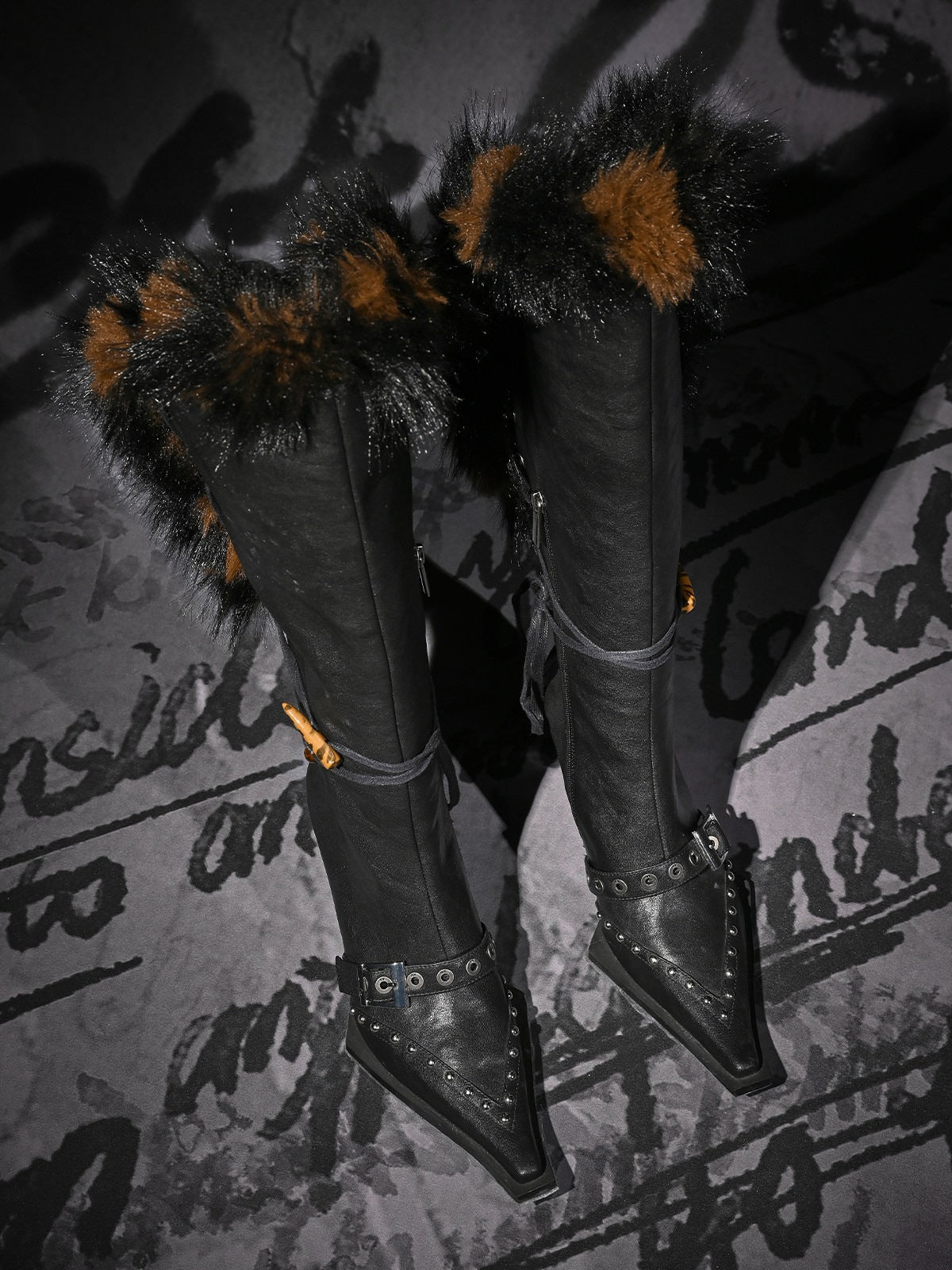 NORTH_NODE_Pointed_Toe_Fur_Beaded_Studded_High_Heel_Women&