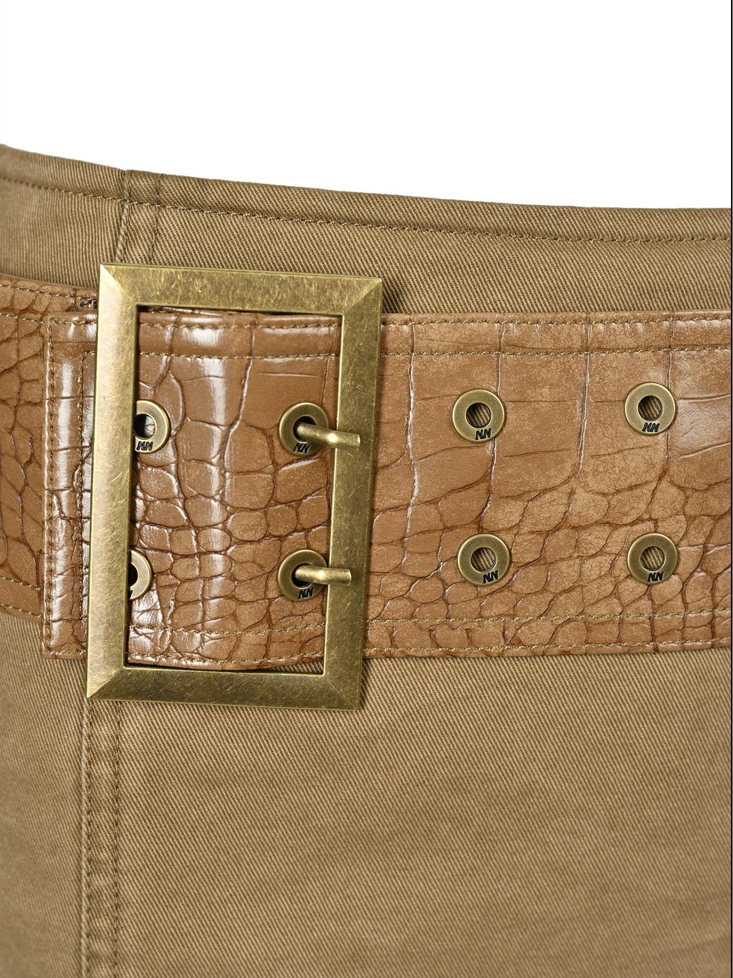 NORTH NODE Rock Mantle Washed Distressed Grunge Ultra Short Women&