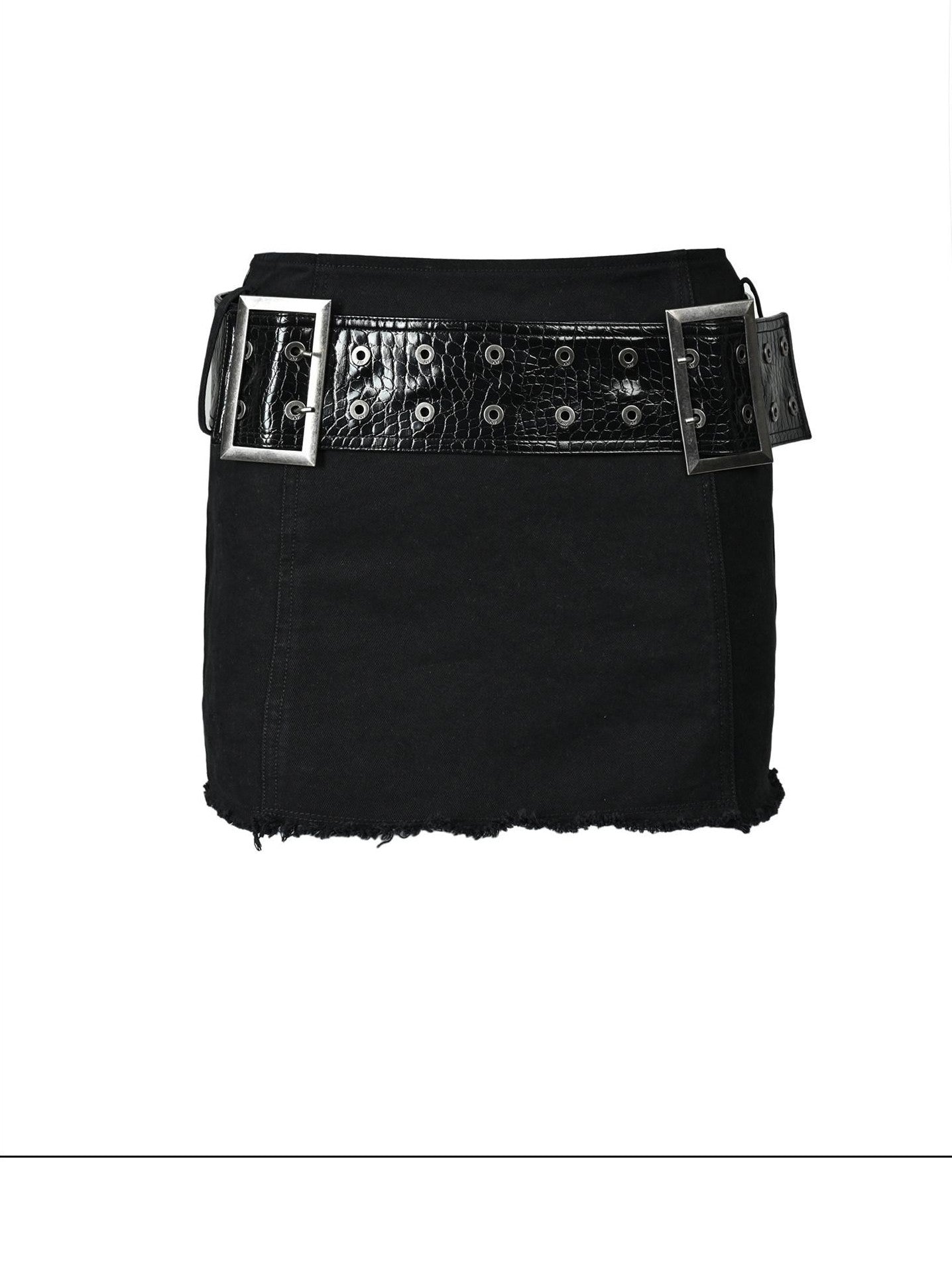 NORTH NODE Rock Mantle Washed Distressed Grunge Ultra Short Women&