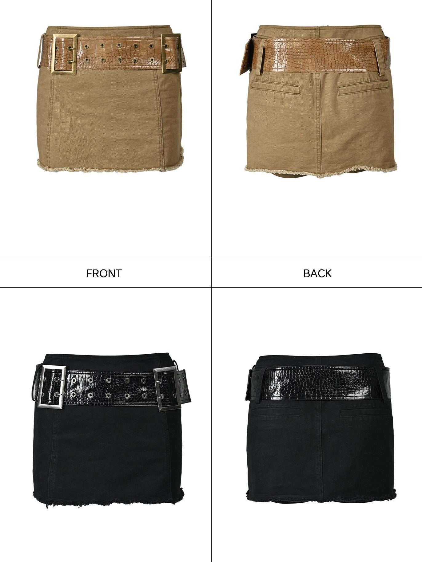 NORTH NODE Rock Mantle Washed Distressed Grunge Ultra Short Women&