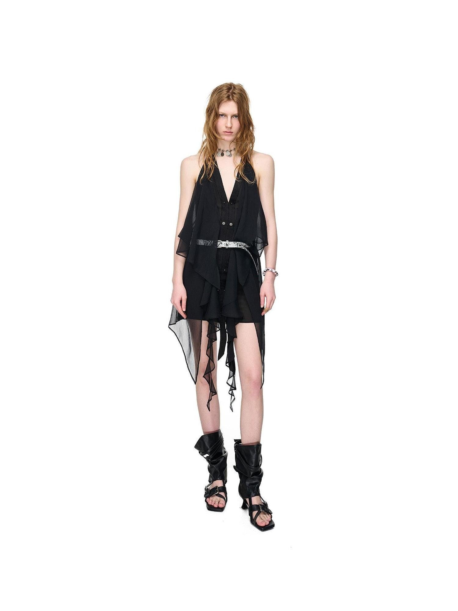 NORTH NODE Romantic Boho Ruffled Asymmetric Women&