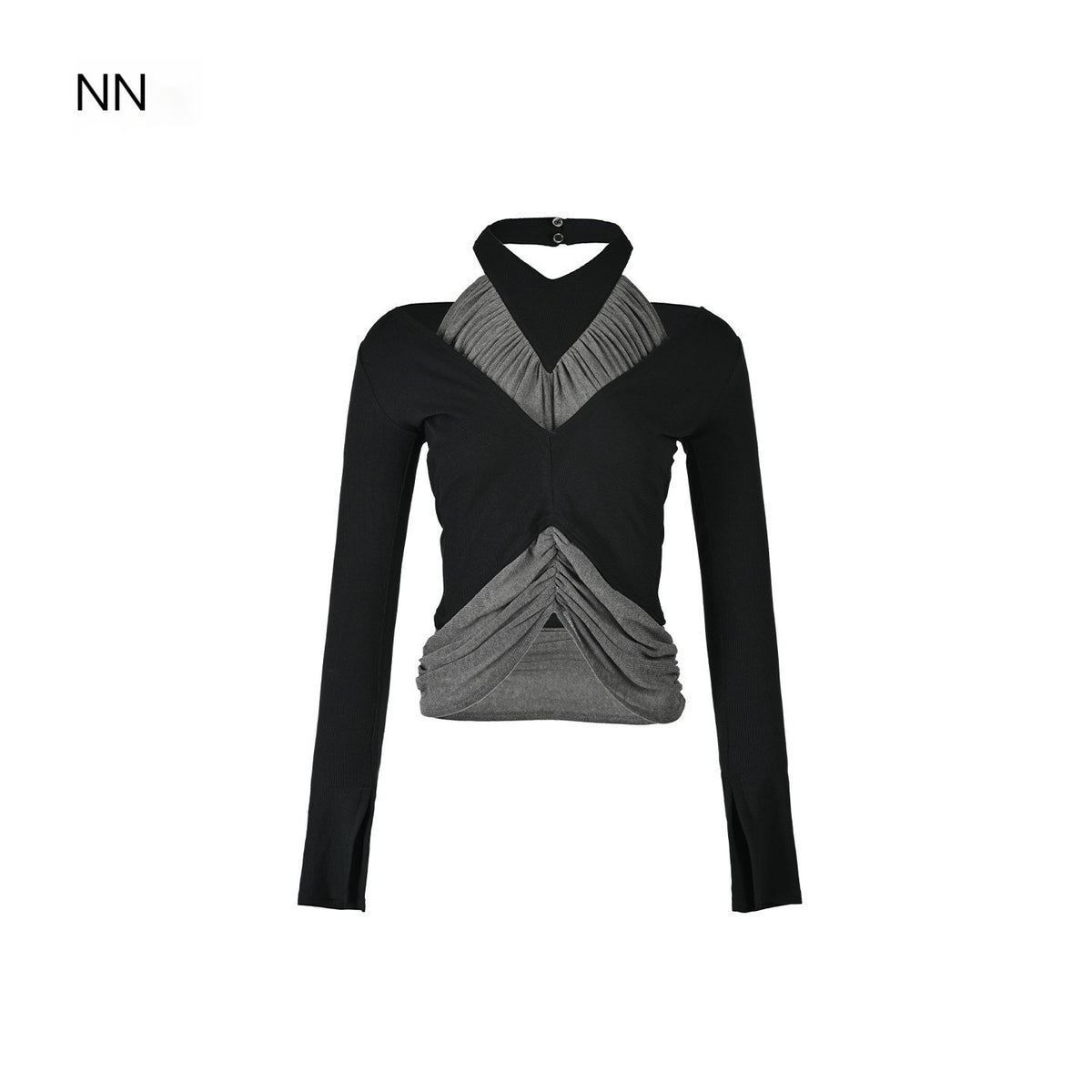 NORTH_NODE_Ruched_Halterneck_Asymmetric_Panelled_Women&