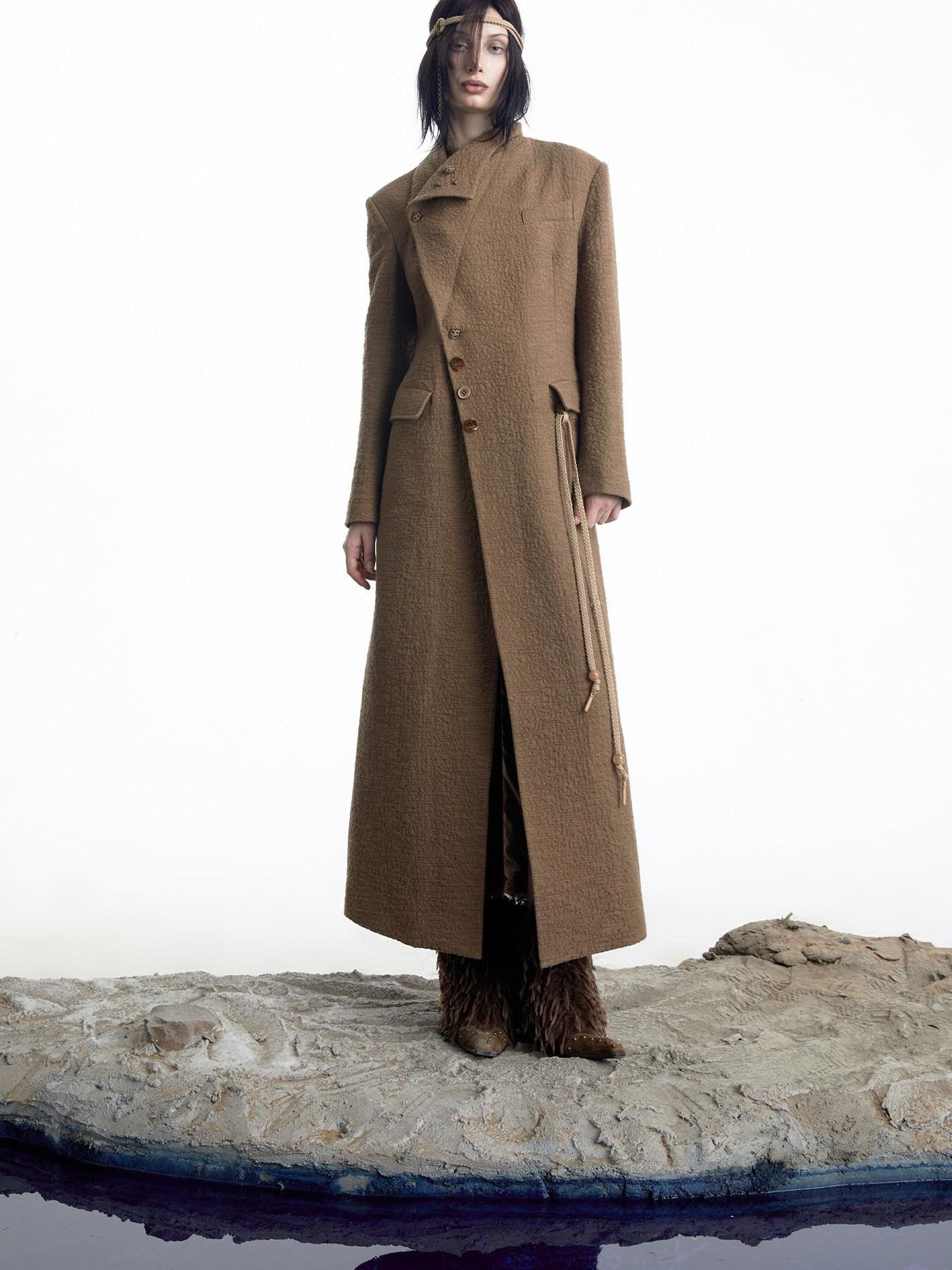 NORTH NODE Single Breasted Suit Collar Straight Cut Women&