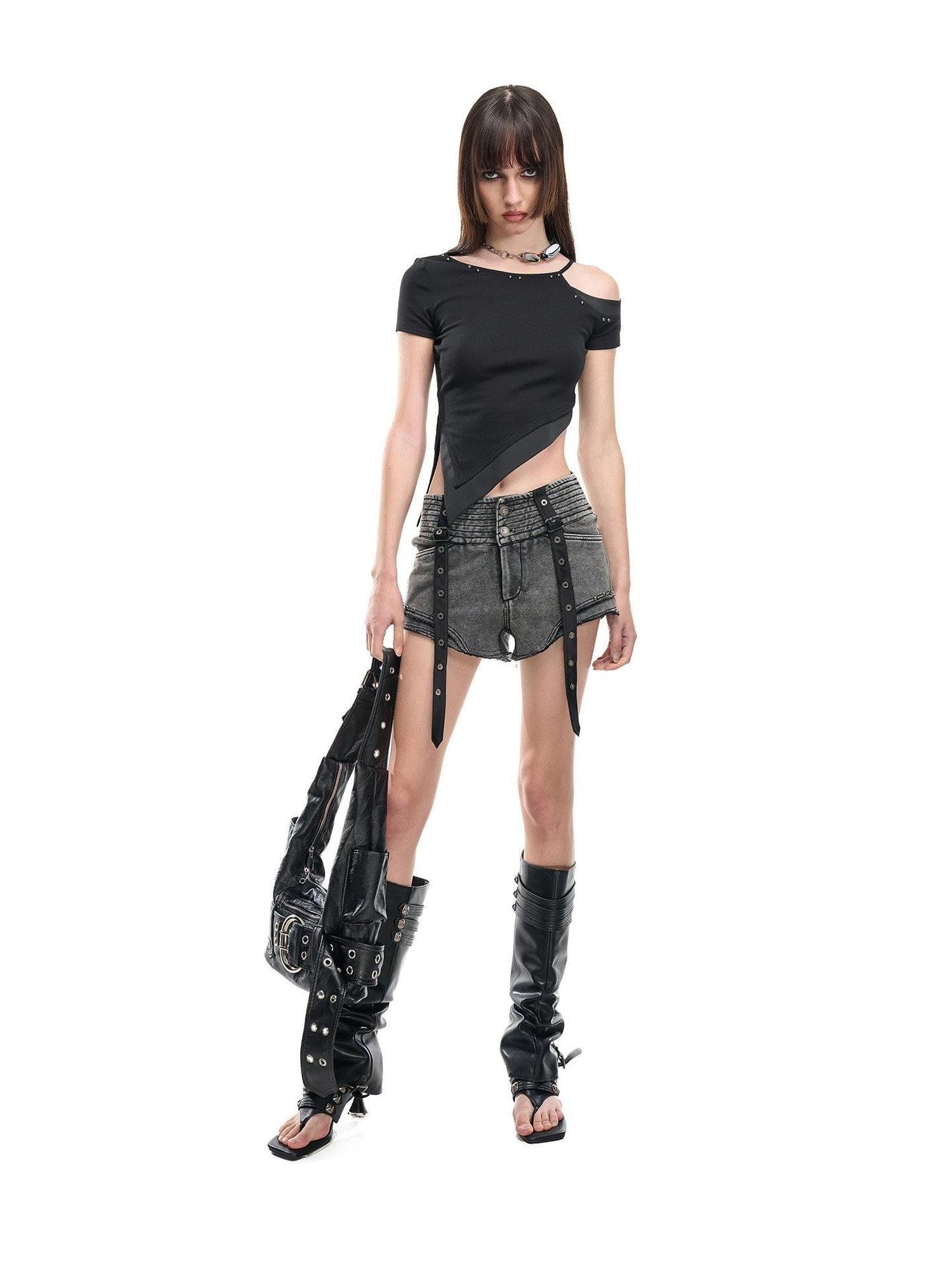 NORTH NODE Slanted Neck Off Shoulder Women&