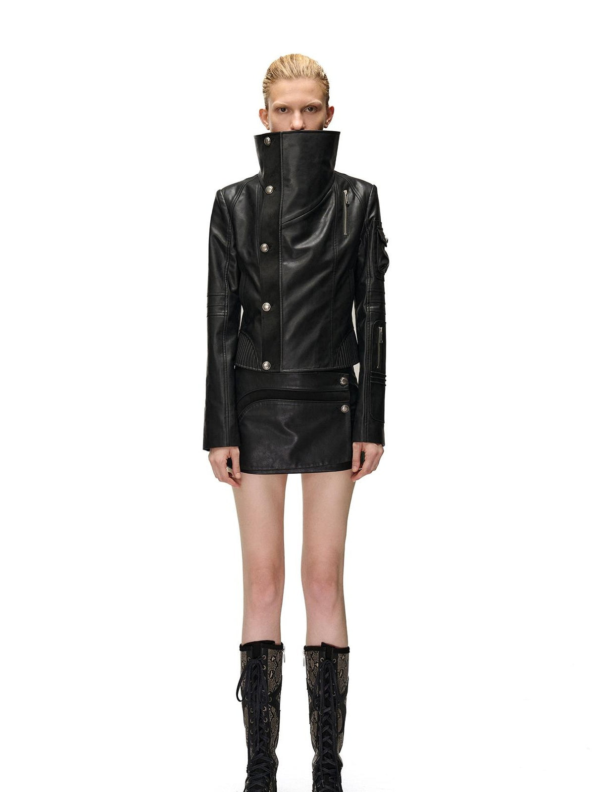 NORTH NODE Slim Fit Spliced Utility Cropped Women&