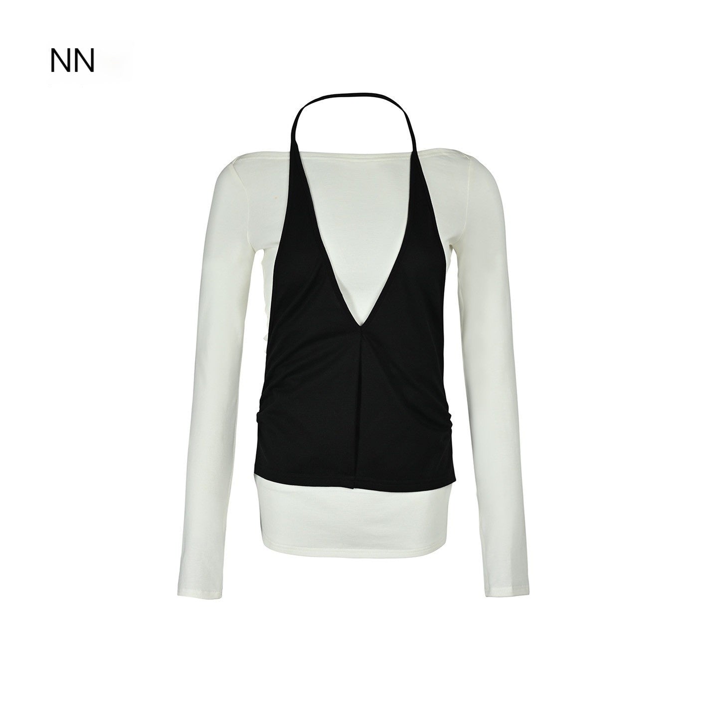 NORTH_NODE_Spliced_Colorblock_Halter_One_Shoulder_Faux_Women&