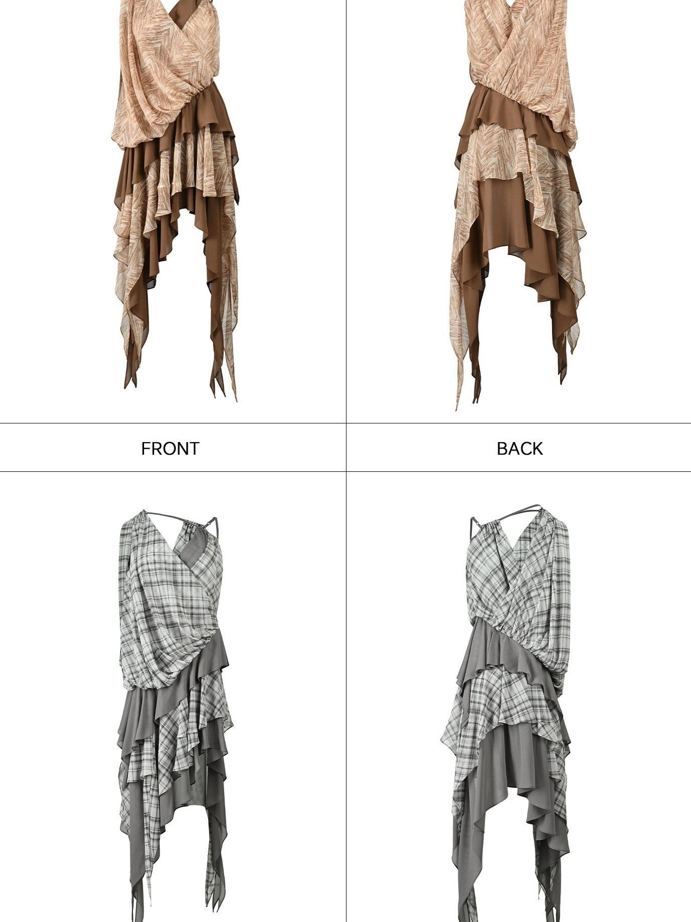NORTH NODE Spliced Printed Asymmetrical Women&