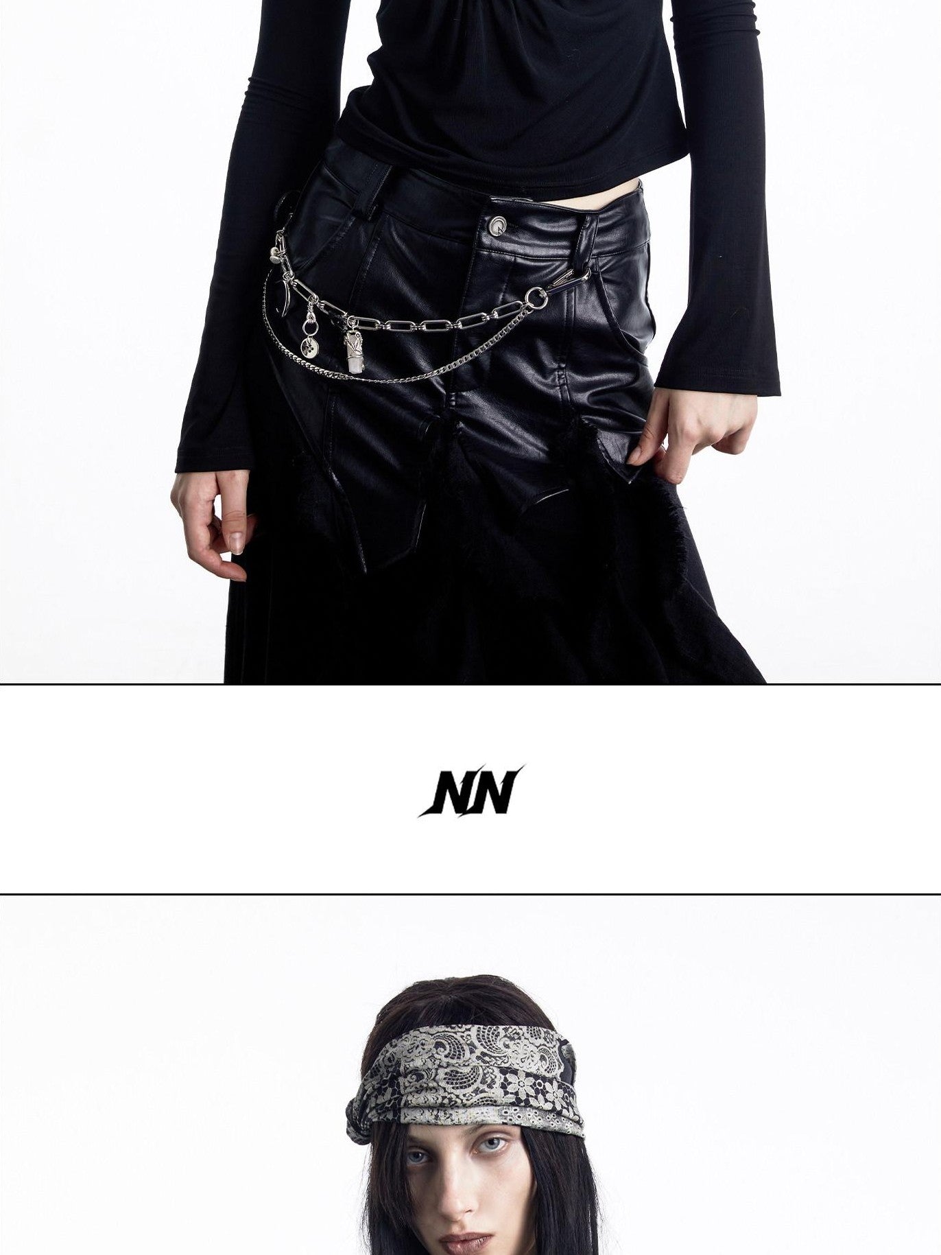 NORTH NODE Spliced V-neck Hand Button Women&